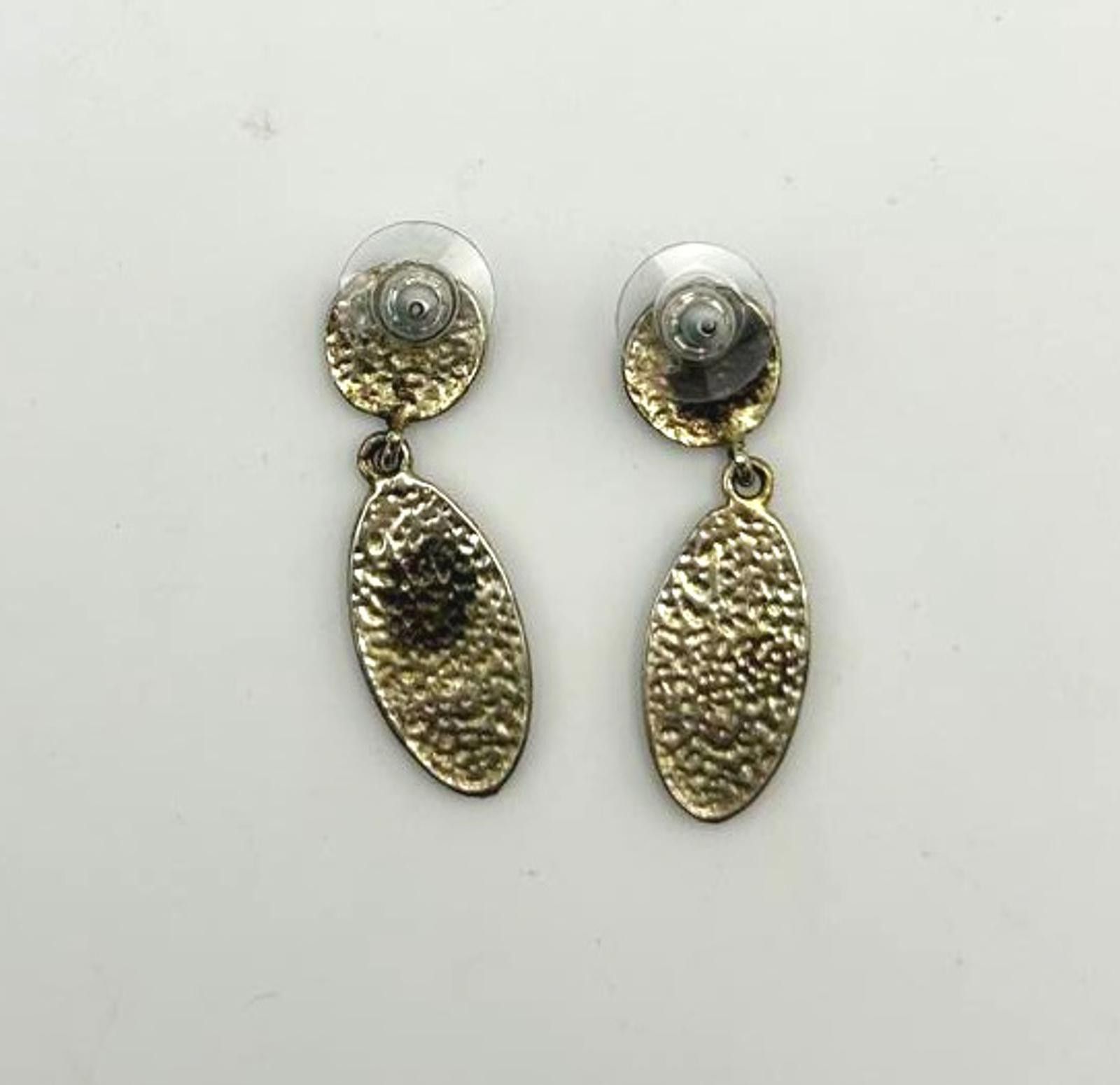 Designer Vintage Drop Earrings Unisex Minimalist Streetwear Accessory Size ONE SIZE - 3 Thumbnail