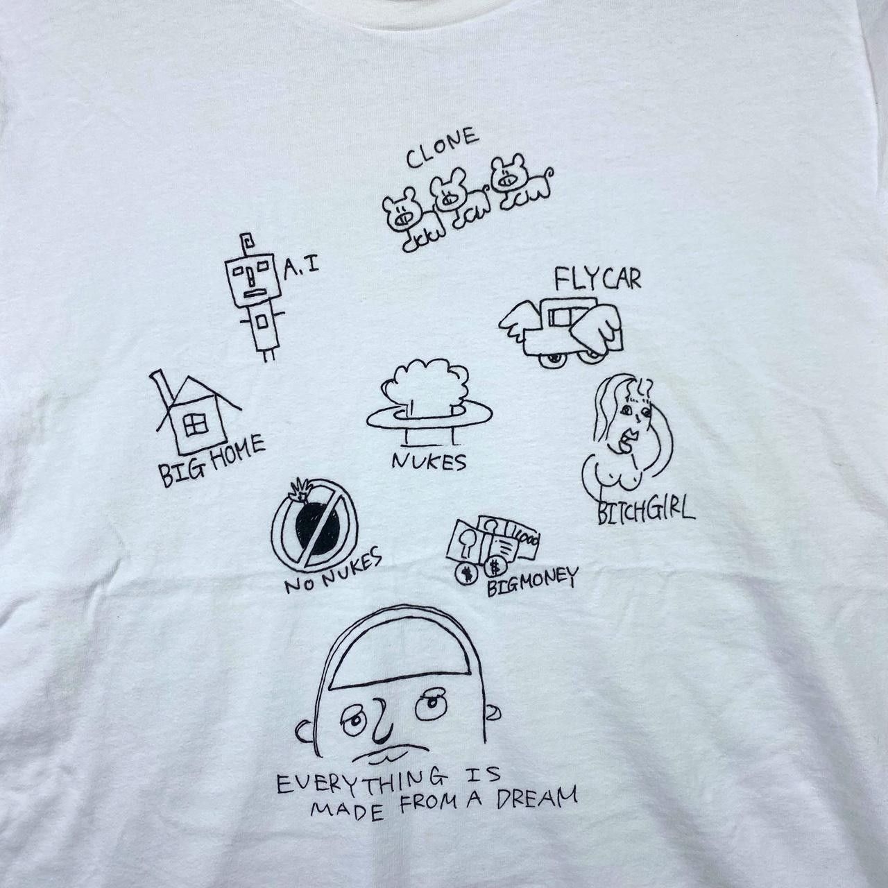 GRN GRN TOKYO JAPAN Everything Made From Dream Doodles Tee Shirt Size L / US 10 / IT 46 - 3 Thumbnail