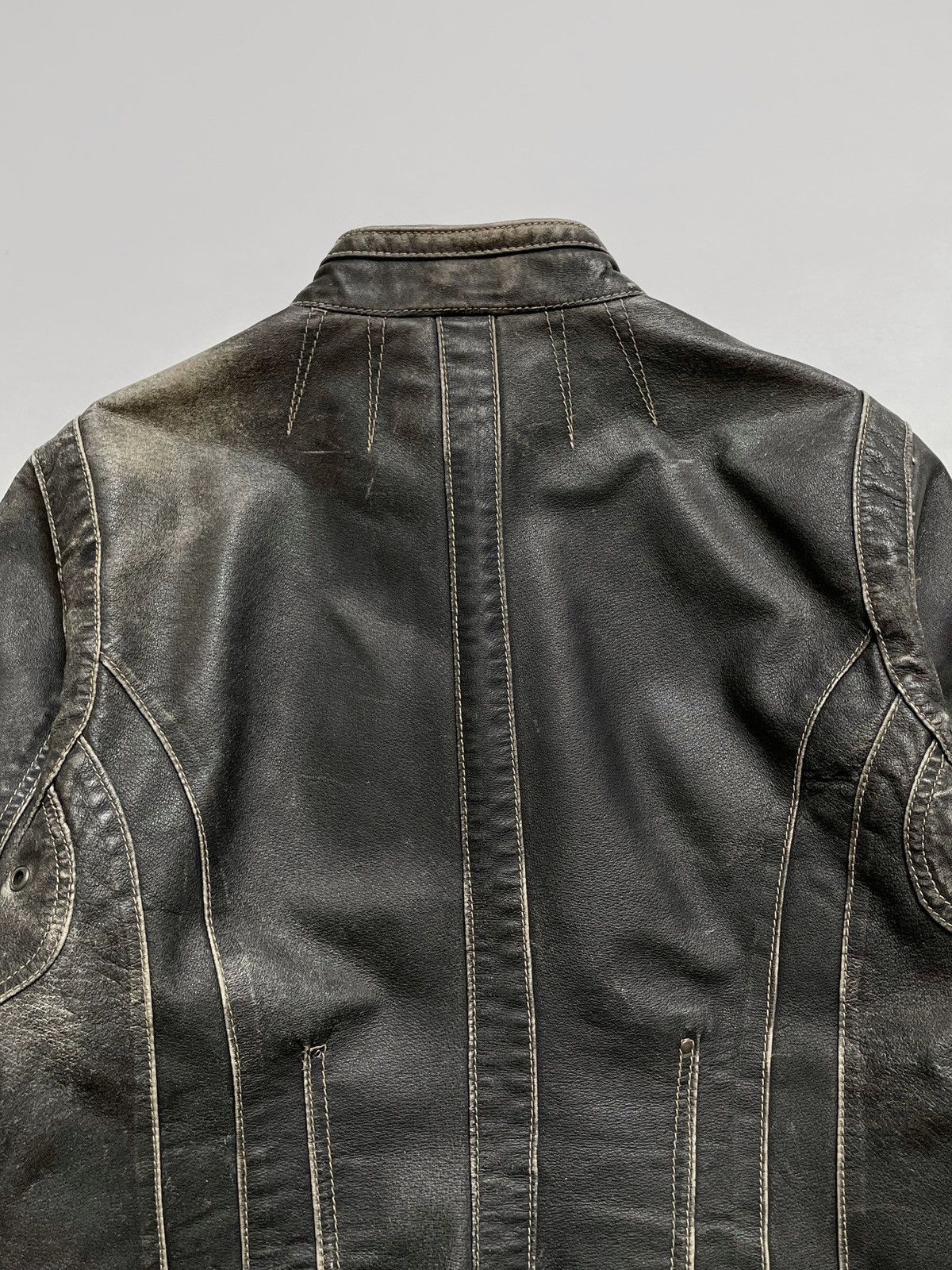 Other Vintage Heine avant-grade leather jacket Y2K Japanese style Size L / US 10 / IT 46 - 6 Thumbnail