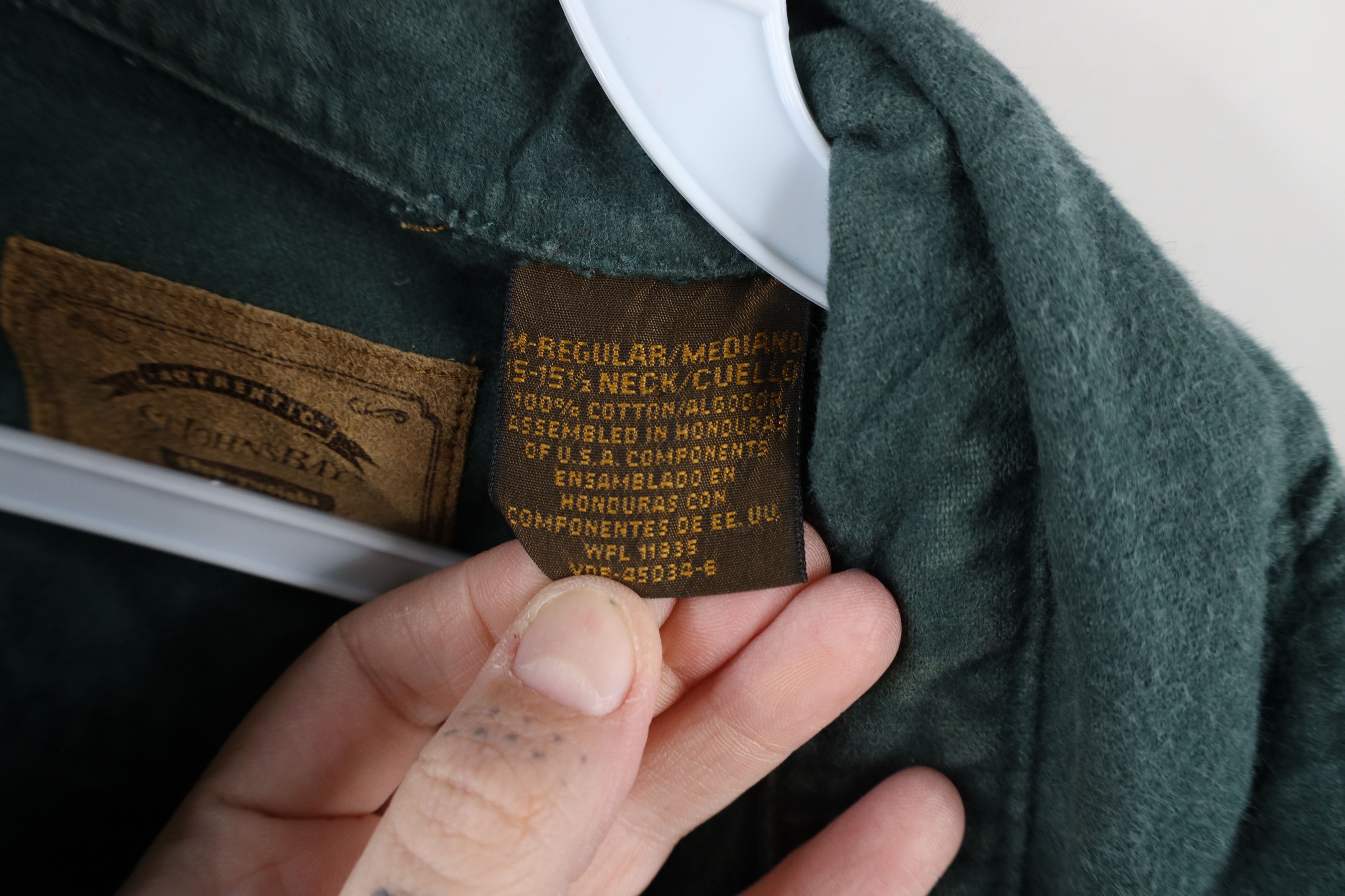 Vintage Vintage 90s Streetwear Chamois Cloth Button Shirt Green Size US M / EU 48-50 / 2 - 6 Thumbnail