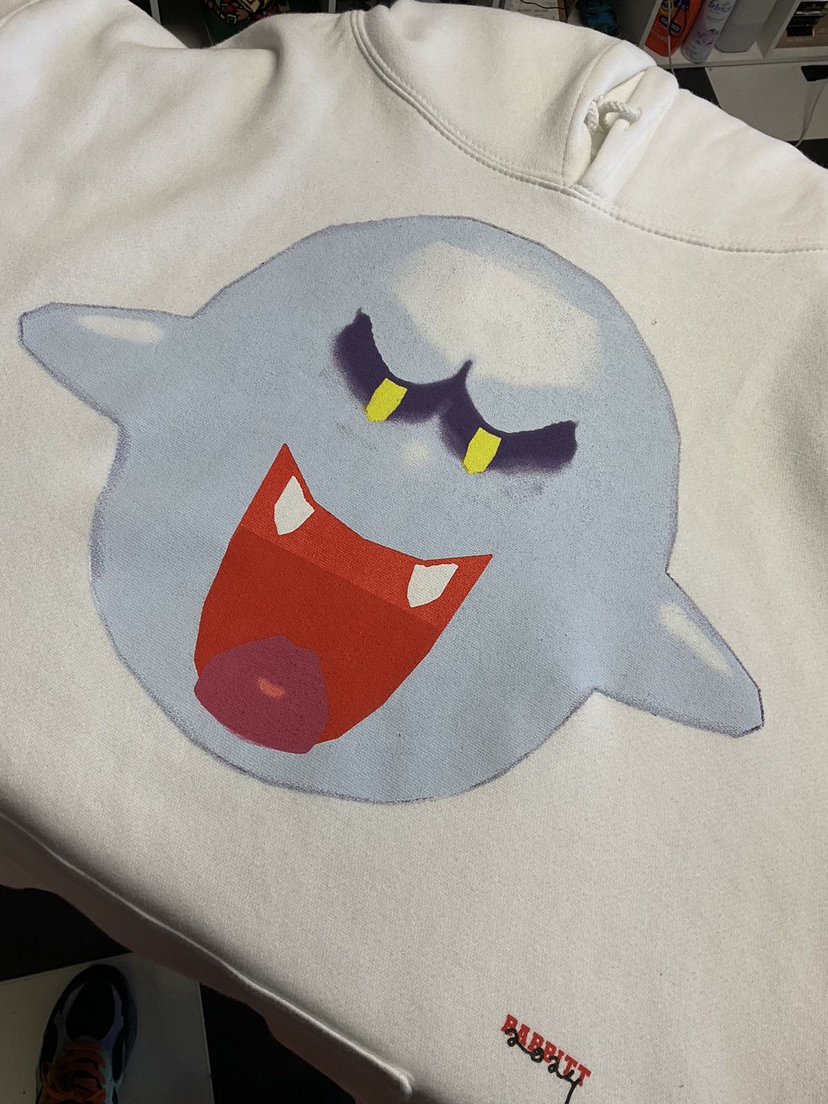 Vintage Asspizza Babbitt Revived Boo Graphic Logo Hoodie