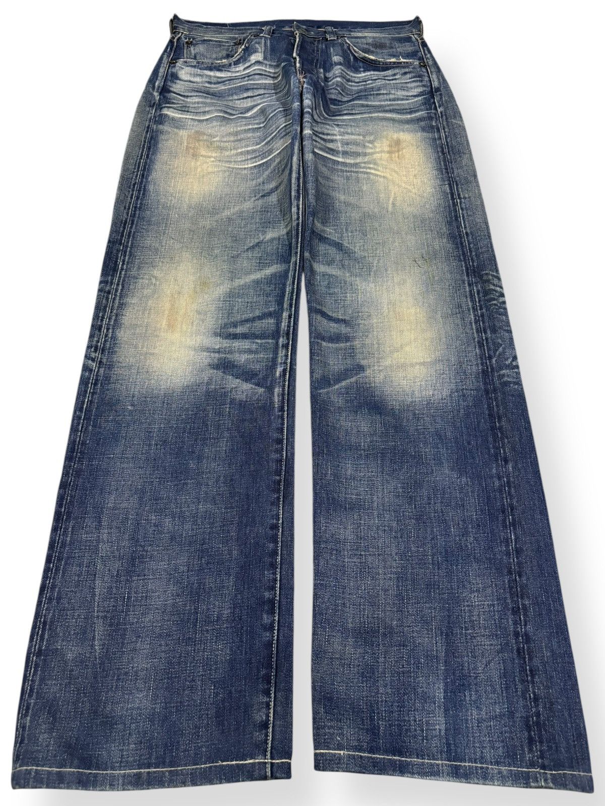 Levi's Vintage 70s Levis 501XX Big E Selvedge Mud Wash Jeans Repro Size US 31 - 2 Thumbnail