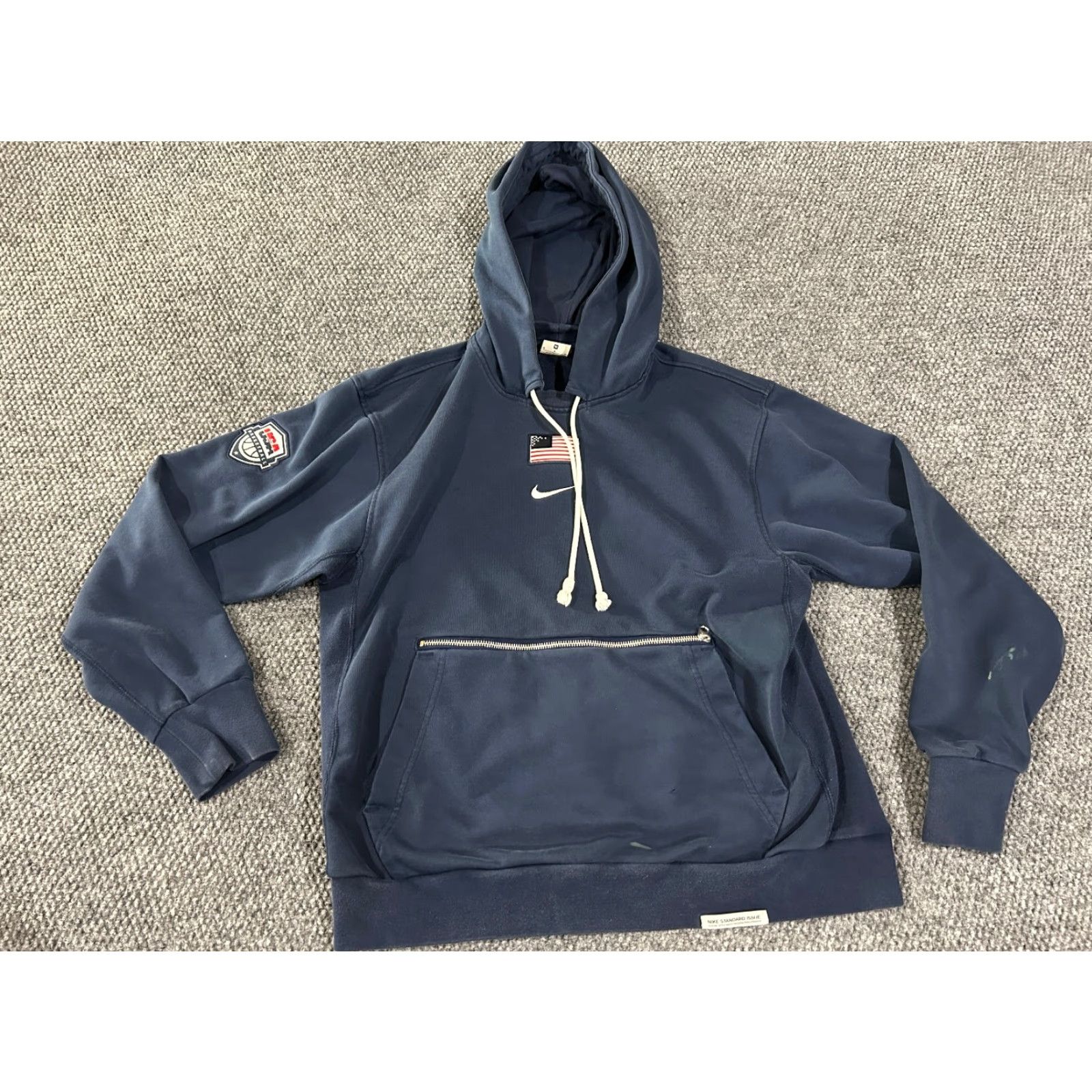 Nike Nike Team USA Hoodie Mens M Dri Fit Pullover Navy Blue Basketball Size US M / EU 48-50 / 2 - 2 Thumbnail