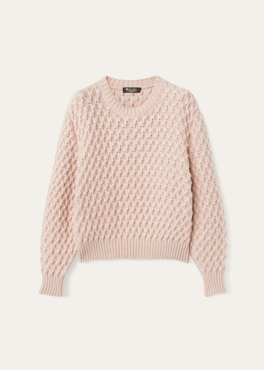Loro Piana o1w1db10825 FAO3404 Vallé Crewneck Sweater in Pink Size M / US 6-8 / IT 42-44 - 1 Thumbnail