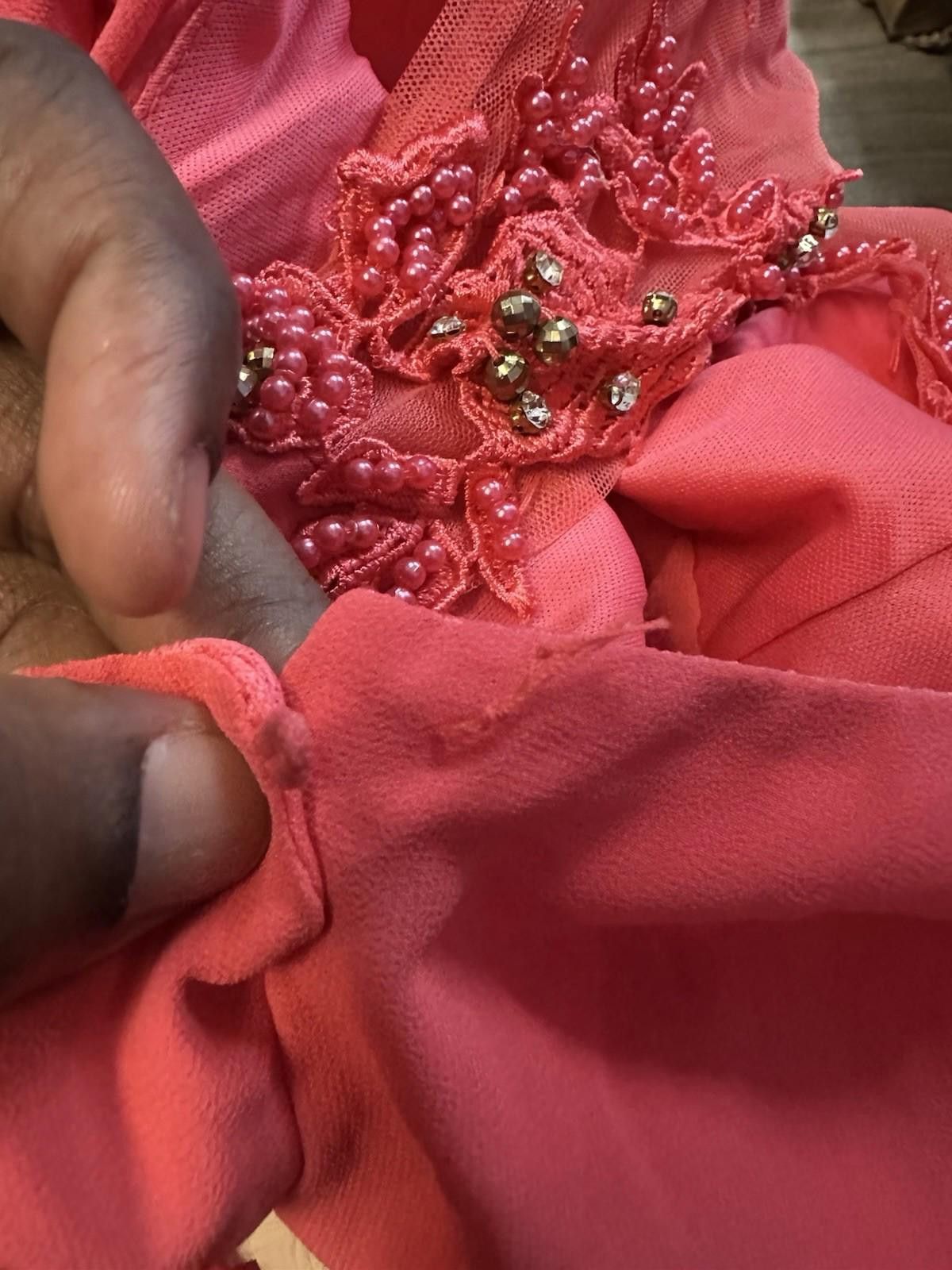 Other Neslay Maxi Beaded Pink Sleeveless Formal Dress Size Small Size S / US 4 / IT 40 - 11 Thumbnail