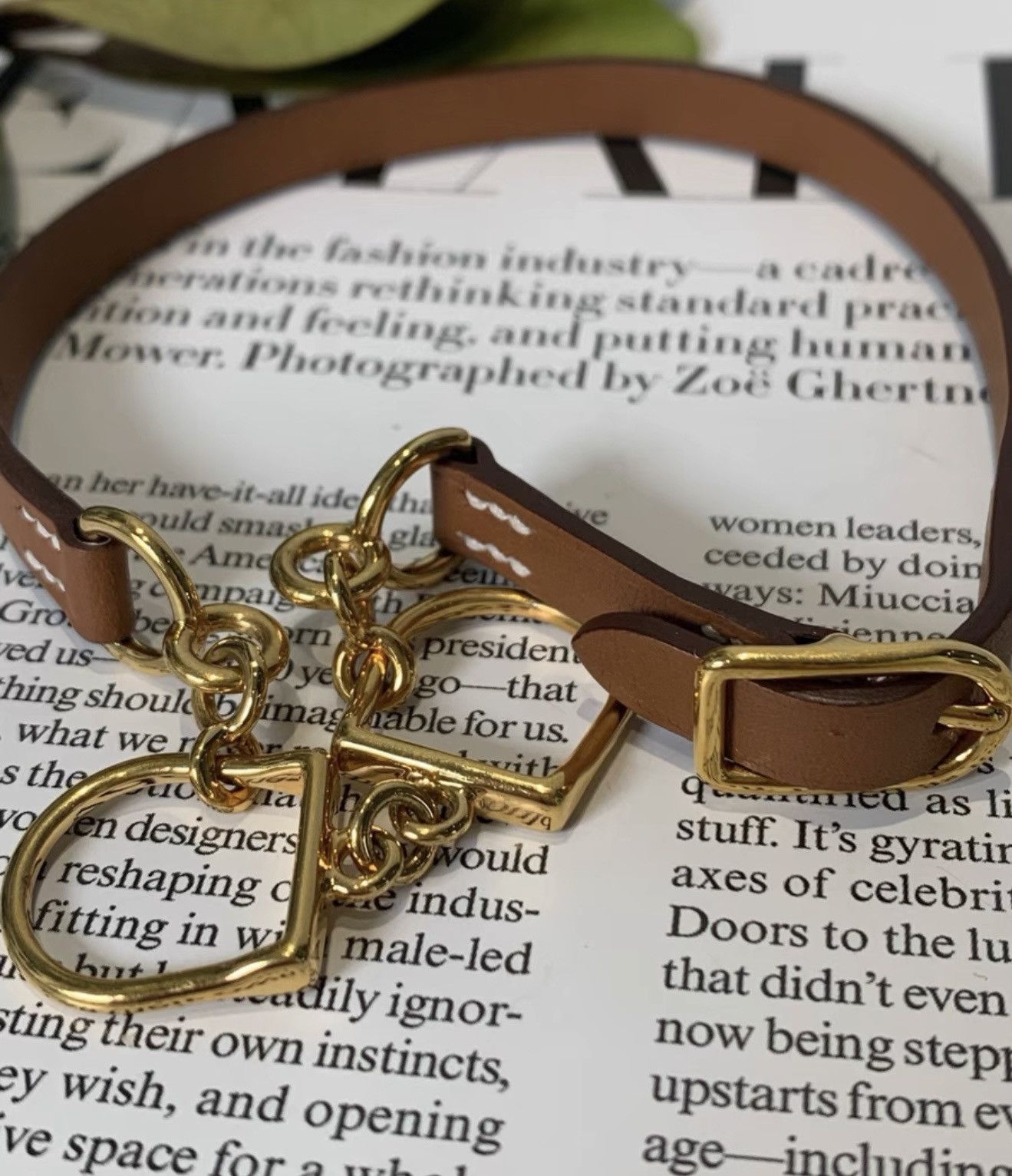 Hermes Hermès Brown Double-Ring Horsebit Leather Bracelet / Cuff Size ONE SIZE - 4 Thumbnail