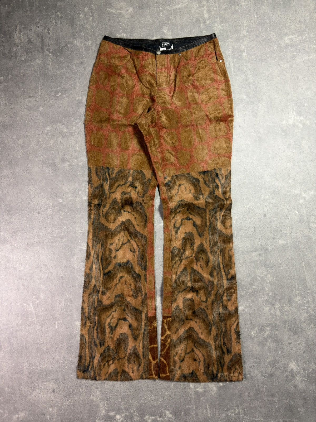 Gianfranco Ferre 00s Gianfranco Ferre Jeans Fur 3D Trompe L’oeill Print 30 44 Size US 28 / EU 44 - 1 Thumbnail