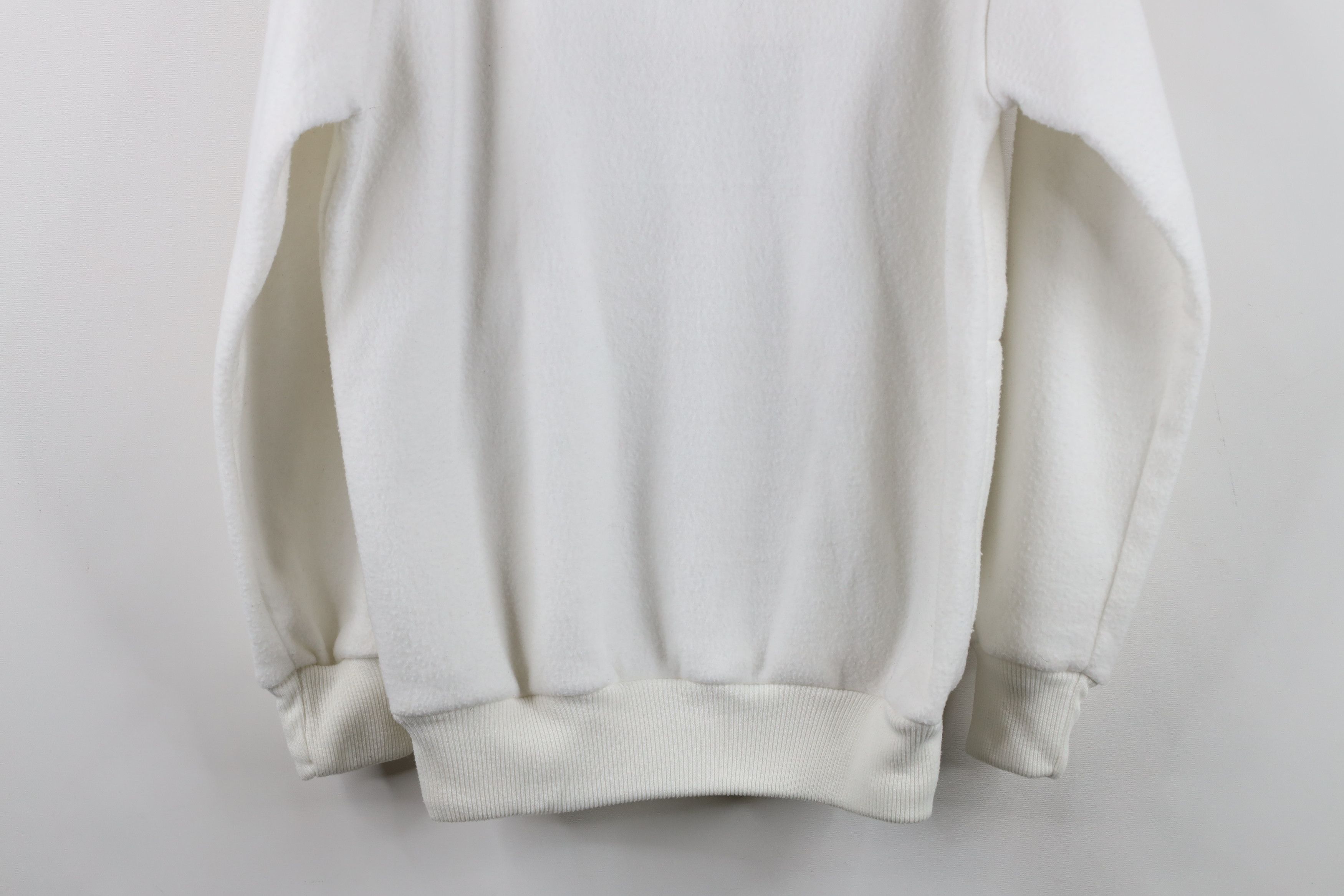 Vintage Vintage 90s Streetwear Half Zip Pullover Sweater White Size S / US 4 / IT 40 - 11 Thumbnail