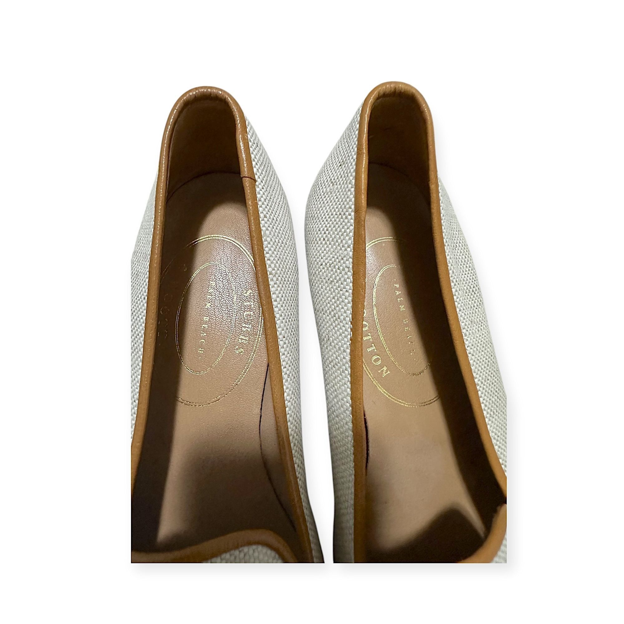 Stubbs & Wootton Stubbs & Wootton Embroidered Flax Straw Loafers Size 7 Size US 7 / IT 37 - 8 Thumbnail