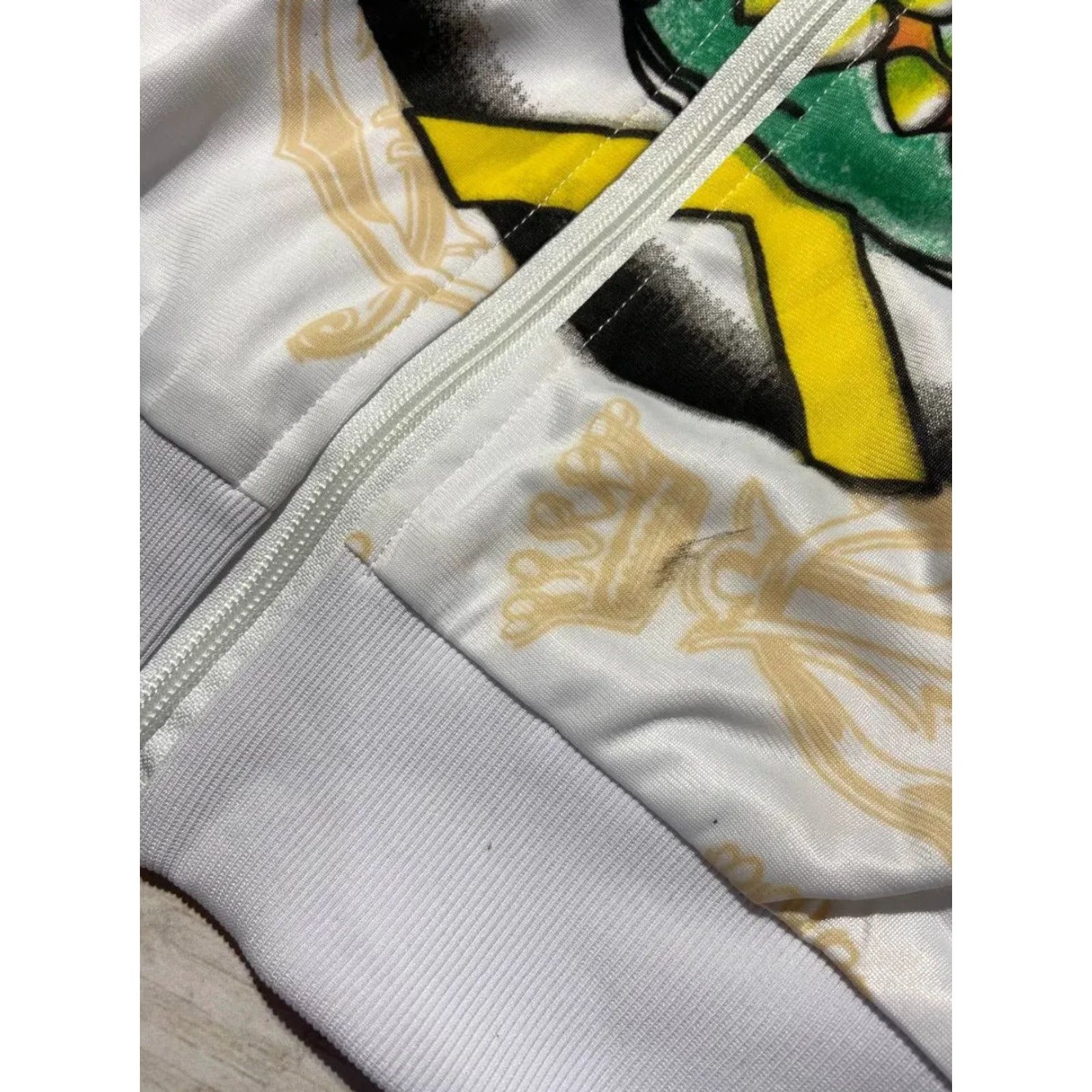 Ed Hardy VINTAGE Ed Hardy Track Jacket Hooded Men L White Bomber Jacket Size US L / EU 52-54 / 3 - 7 Thumbnail