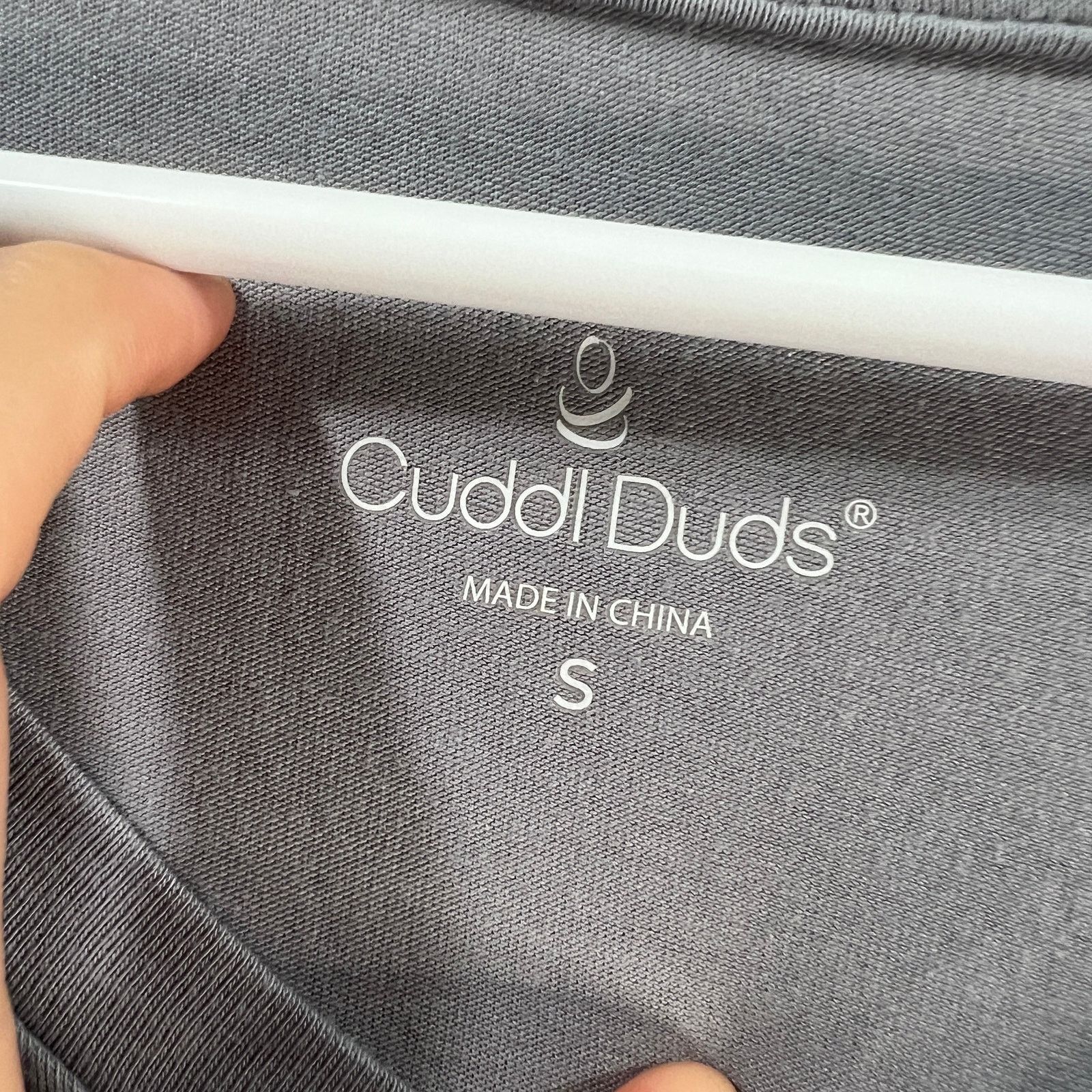 Other Cuddl Duds Cotton Core V-Neck Dress Sterling Grey Size Small Size S / US 4 / IT 40 - 3 Thumbnail