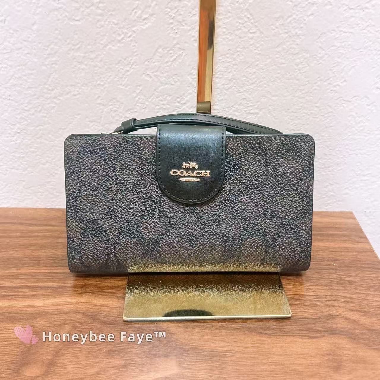 Coach Tech Phone Wallet In Colorblock Signature Canvas C2874 Size ONE SIZE - 3 Thumbnail