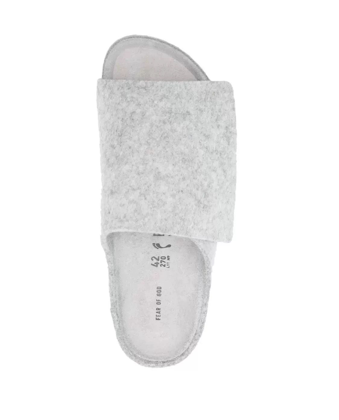 Birkenstock Birkenstock x Fear of God Los Feliz Unisex Slipper Light Gray 42 Size US 9 / EU 42 - 1 Thumbnail