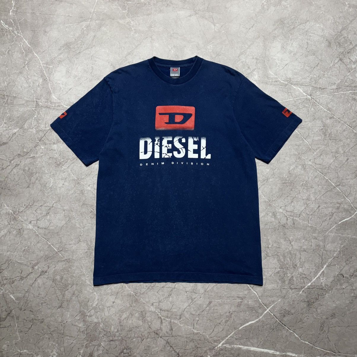 Diesel Y2K Vintage Diesel Big Logo T Shirt tee Size US XL / EU 56 / 4 - 1 Thumbnail