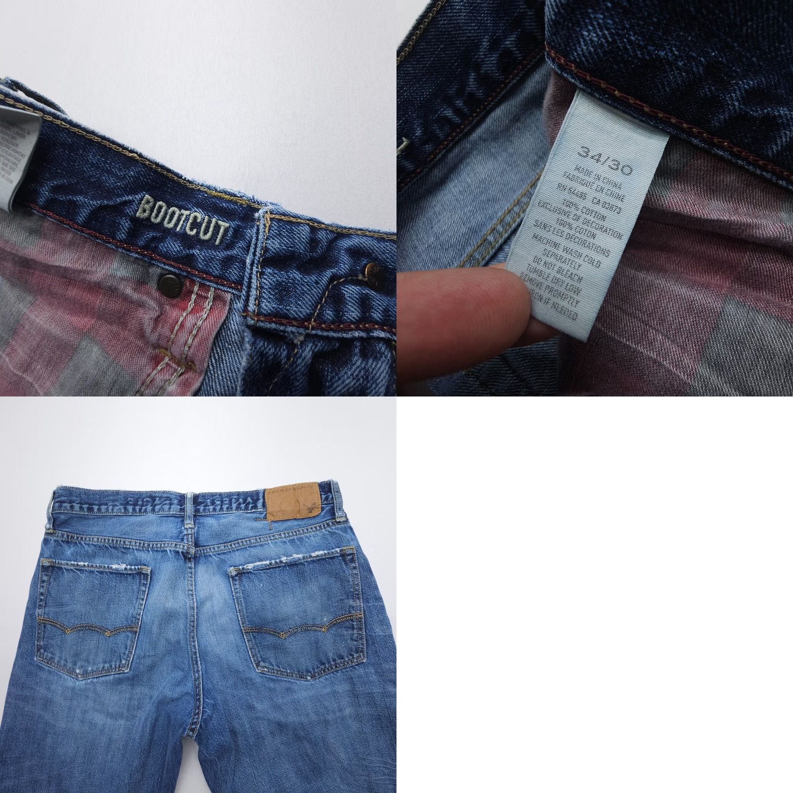 American Eagle Outfitters American Eagle Outfitters Jeans Men 34 x 26 Bootcut Dark Wash Denim 5-Pocket Regular Inseam 26"} Size US 34 / EU 50 - 8 Thumbnail