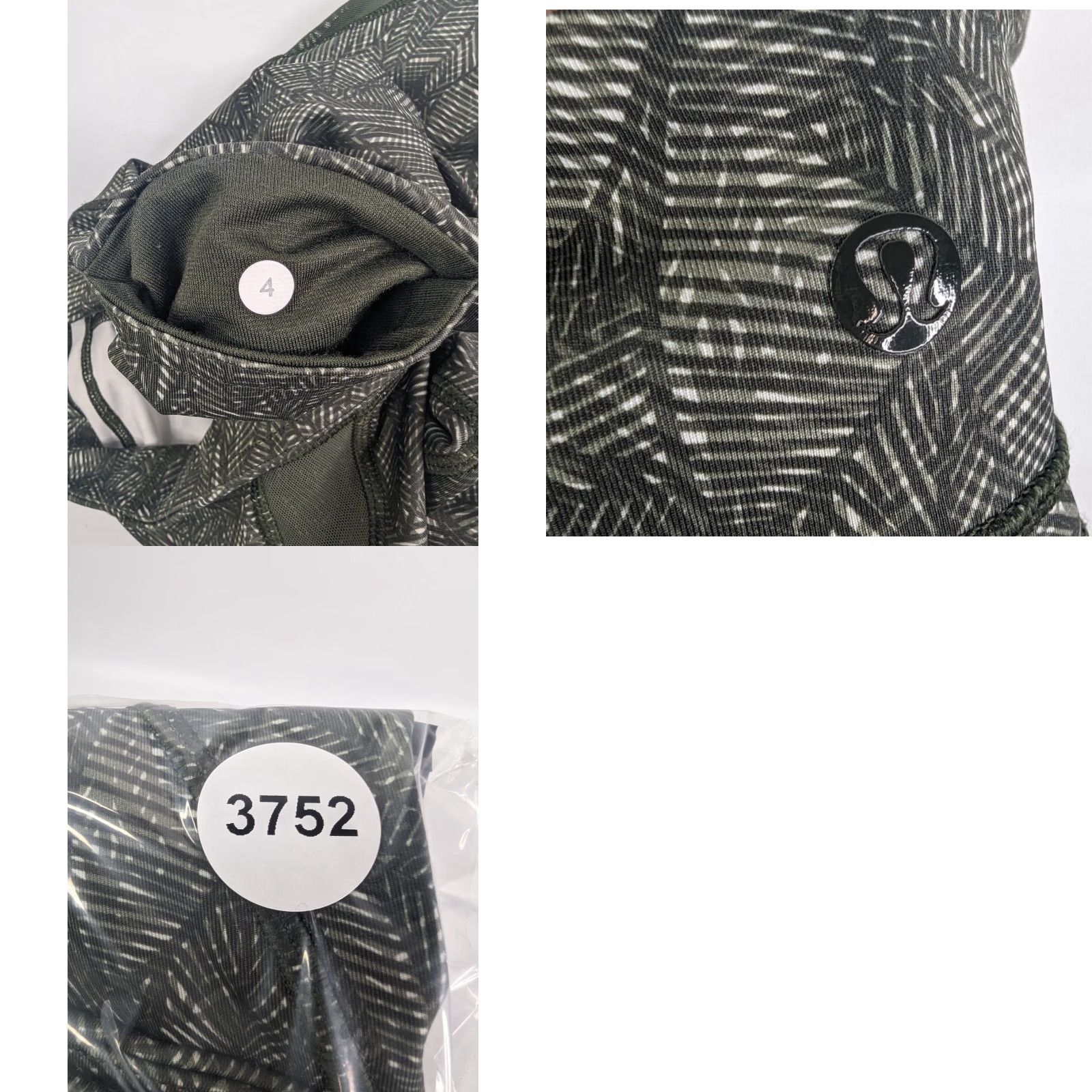 Lululemon Lululemon Capri Leggings Women's 4 Green White Jazzy Crop Cool To Street Quality Activewear Size 4 Women Size 27" / US 4 / IT 40 - 8 Thumbnail
