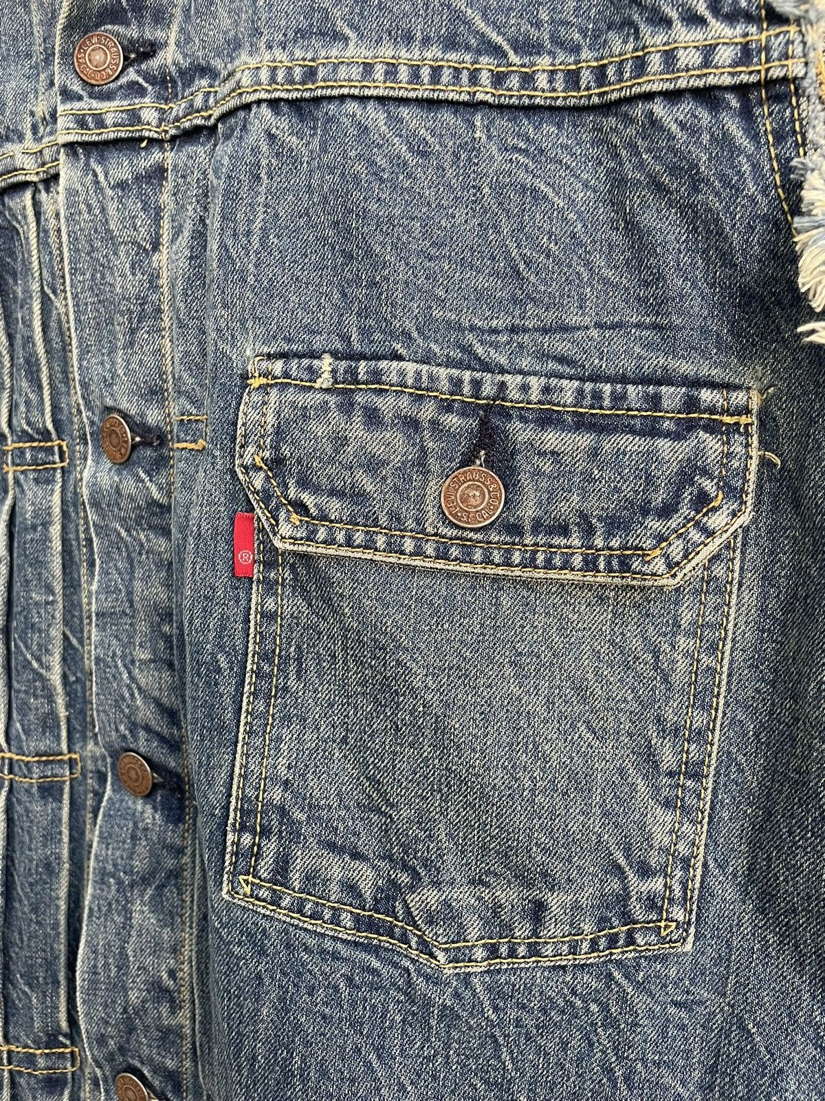Levi's Rare Levis streetwear type 1 distressed jacket vest 90s Size US XL / EU 56 / 4 - 7 Thumbnail