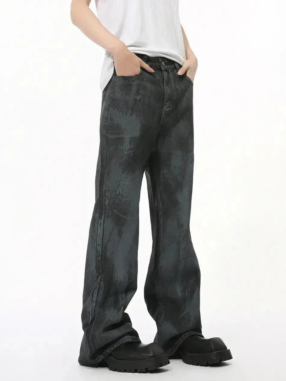 Japanese Brand Retro loose high street flared jeans Size US 32 / EU 48 - 6 Thumbnail