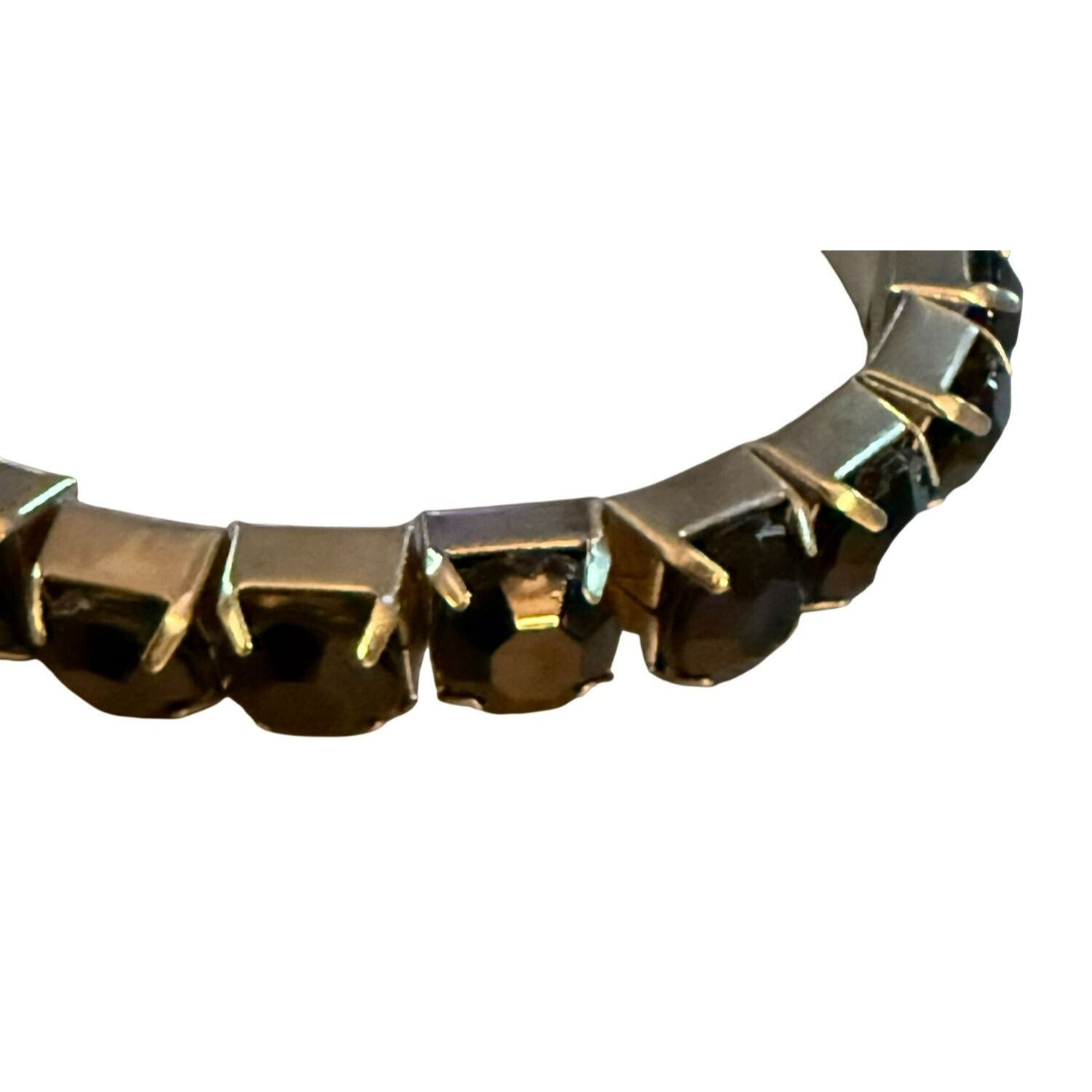 Other Black Crystal Stretch Tennis Bracelet With Silver-Tone Setti Size ONE SIZE - 3 Thumbnail
