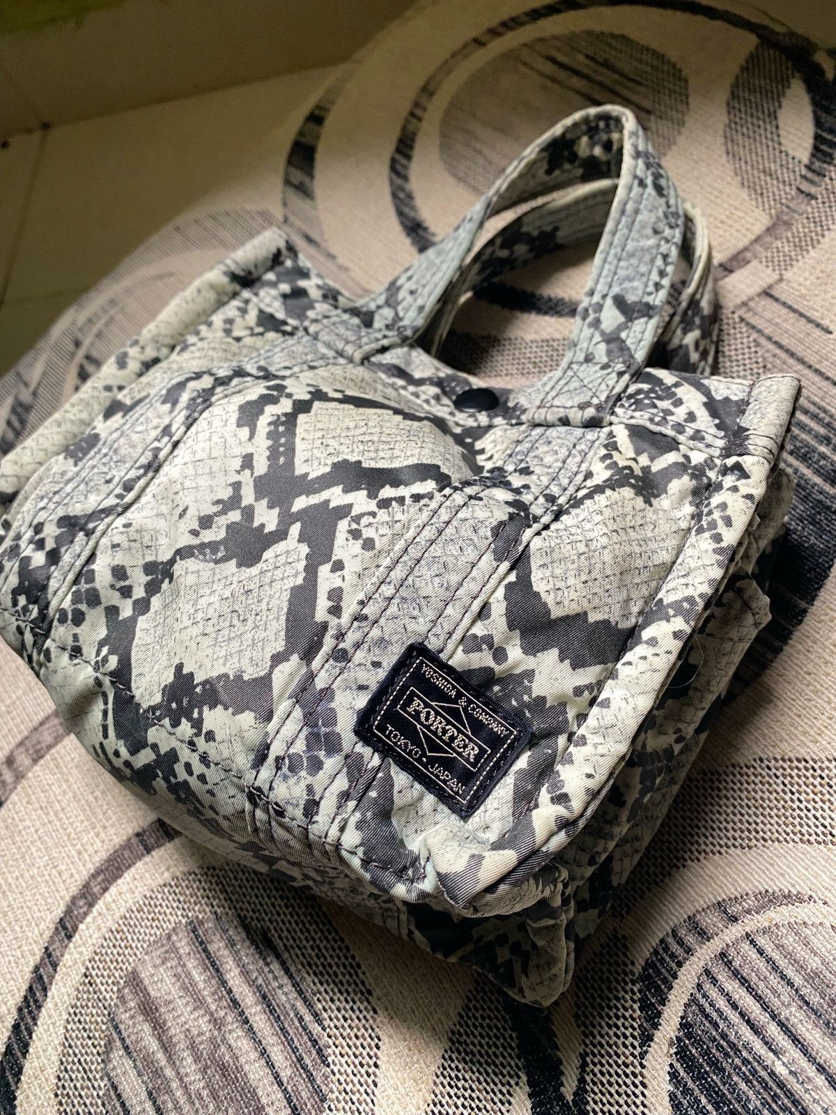 Head Porter × Porter Head Porter Snakeskin Pattern Tote Bag Size ONE SIZE - 7 Thumbnail