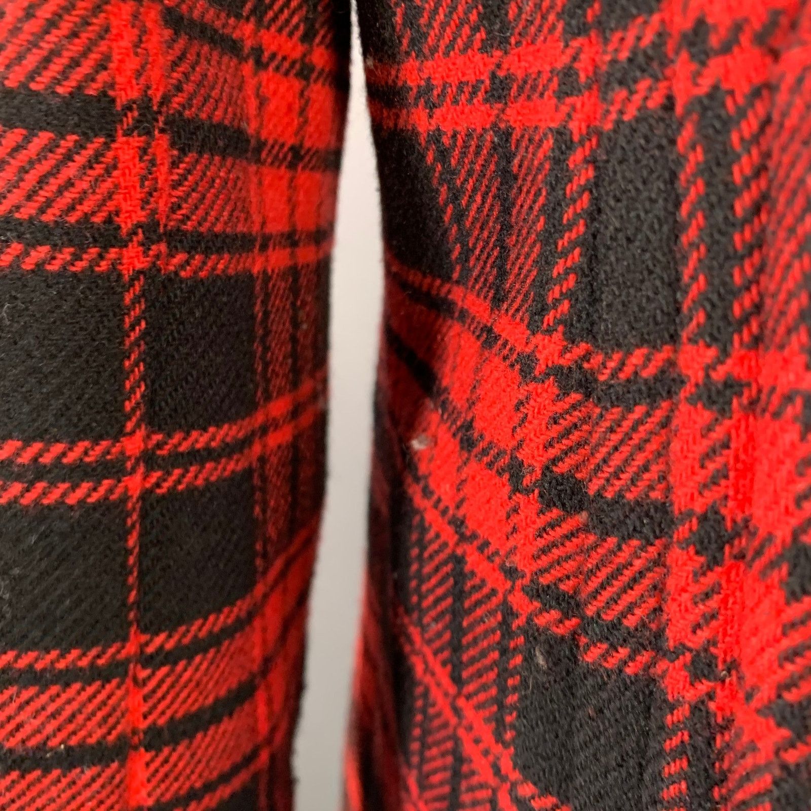 Marc by Marc Jacobs MARC by MARC JACOBS Red Black Wool Double Breasted Coat Size M / US 6-8 / IT 42-44 - 8 Thumbnail