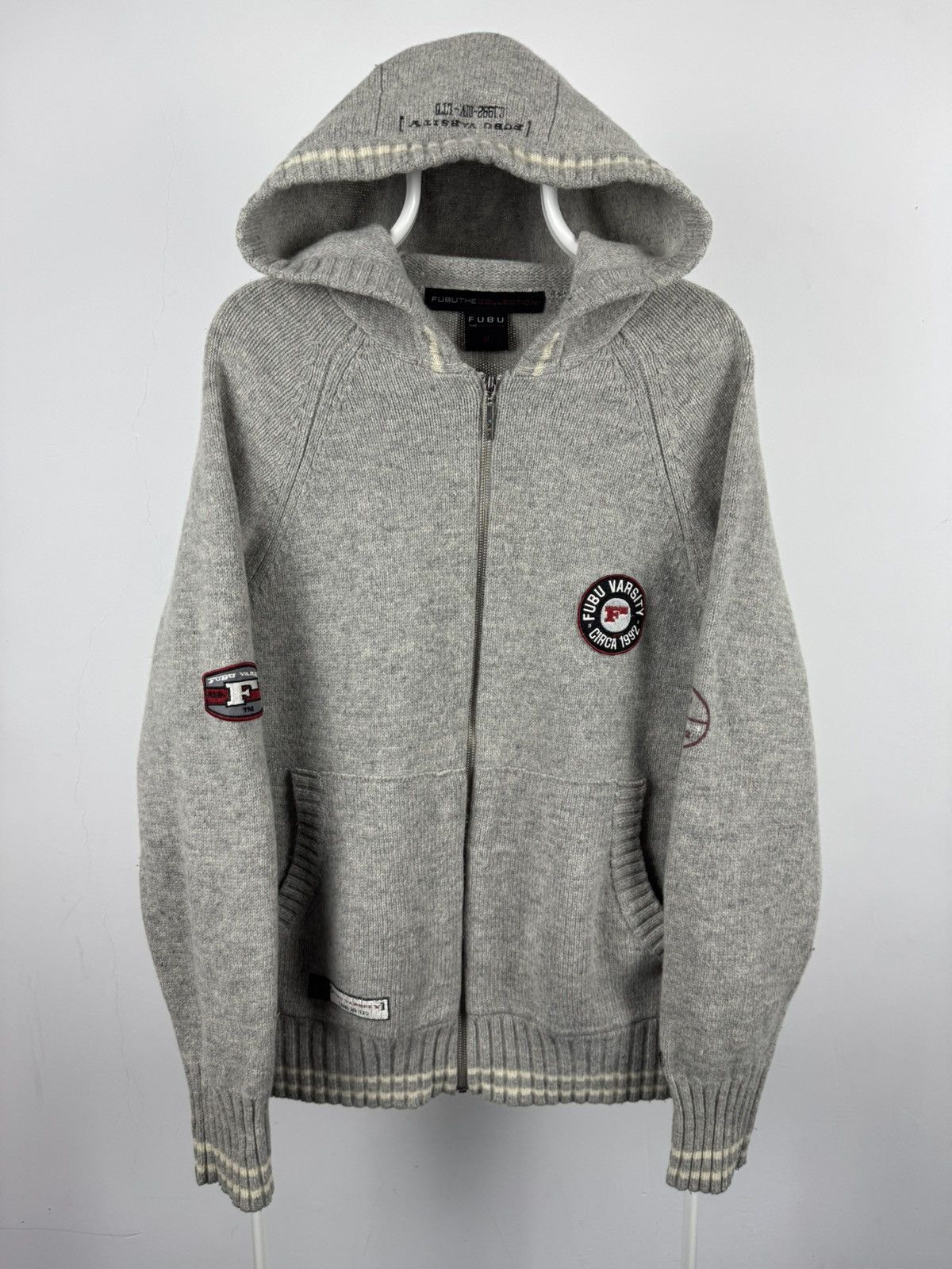 Fubu Vintage Fubu The Collection Big Logo Hooded Sweater Size US M / EU 48-50 / 2 - 2 Thumbnail