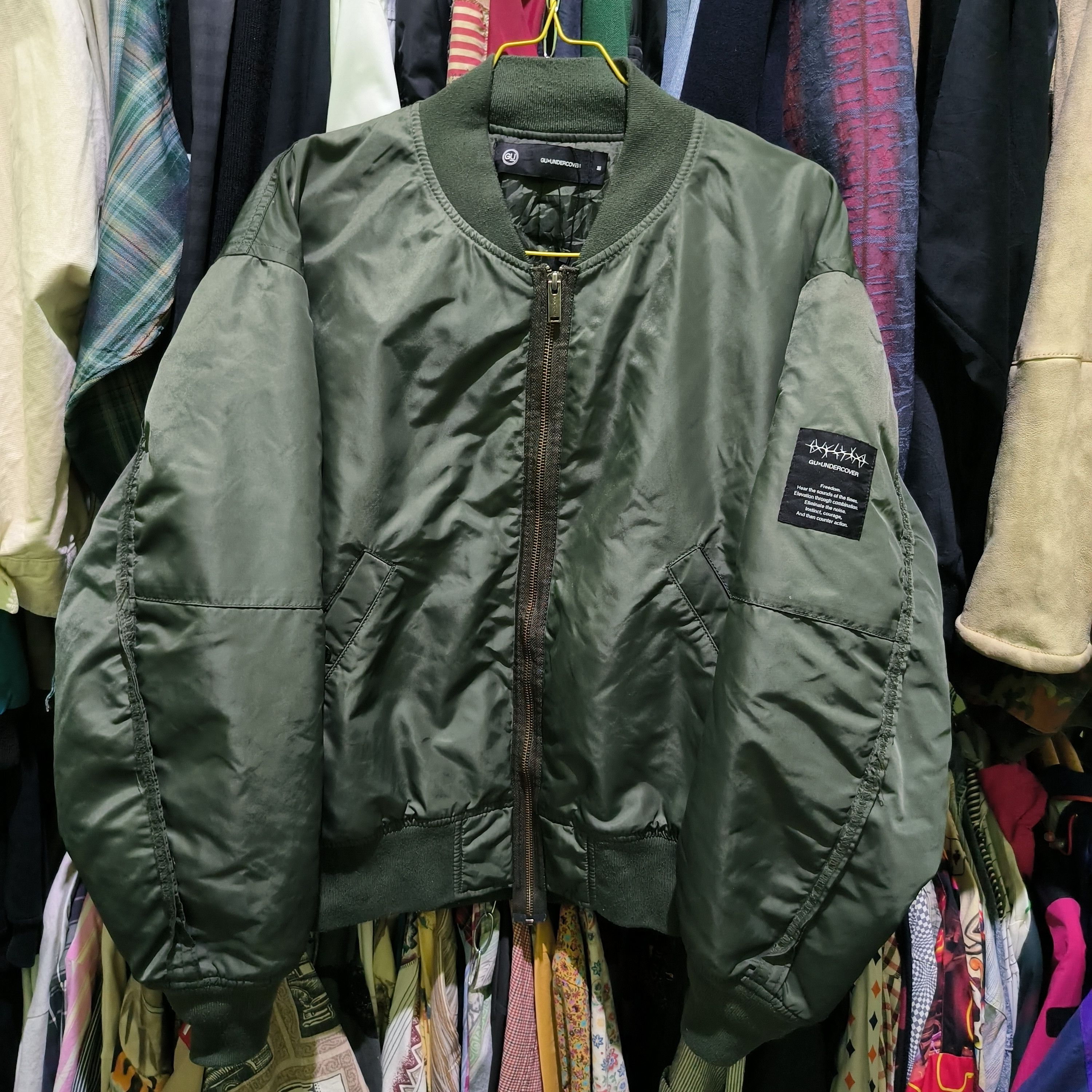 Undercover × Uniqlo Undercover x Uniqlo Freedom Noise Bomber Jacket Over Size Size US M / EU 48-50 / 2 - 3 Thumbnail