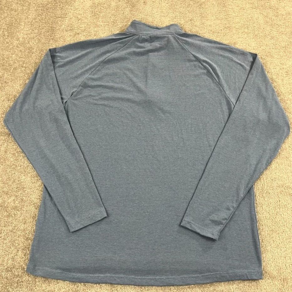 Vintage CUFFYS Cape Cod Pullover Men Extra Large Blue 1/4 Zip Sweater Stretch Mock L/S Jacket Size US XL / EU 56 / 4 - 7 Thumbnail