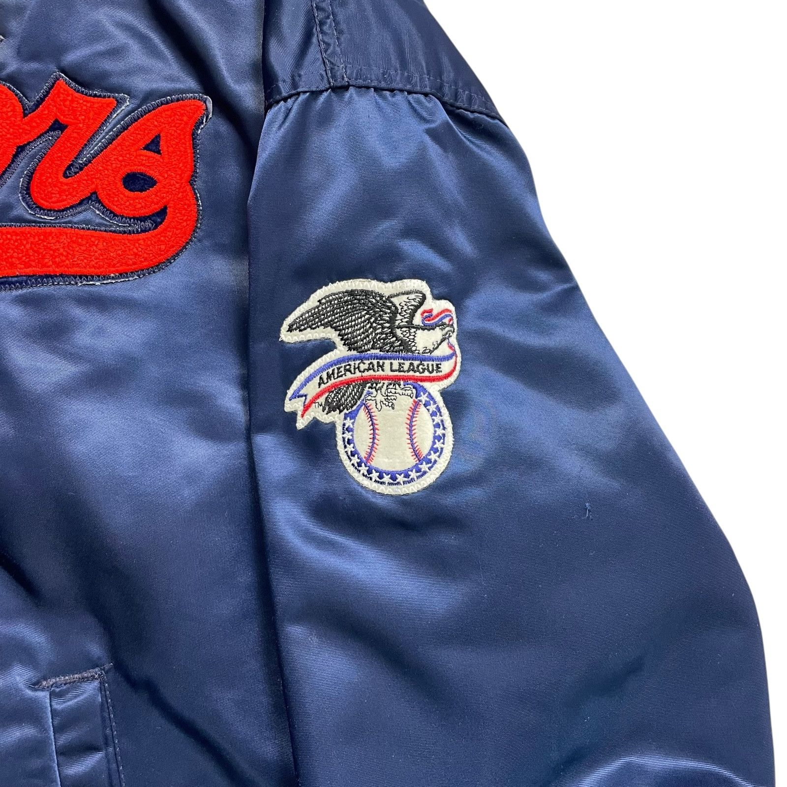 MLB VTG 90s WASHINGTON SENATORS STARTER SATIN BOMBER JACKET XL Size US XL / EU 56 / 4 - 4 Thumbnail