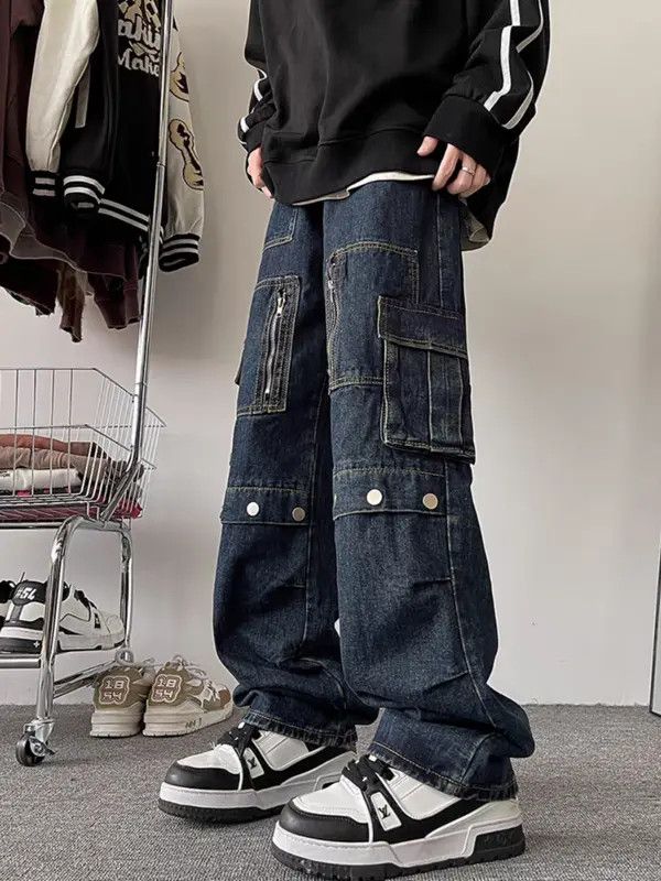 VIBE Blue High Street Vintage Loose Jeans Size US 33 - 2 Thumbnail