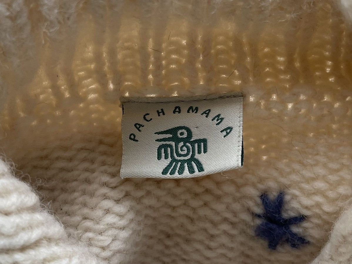 Handmade × Vintage Pachamama Handmade Original Wool Sweater Cardigan Nepal L Size L / US 10 / IT 46 - 4 Thumbnail