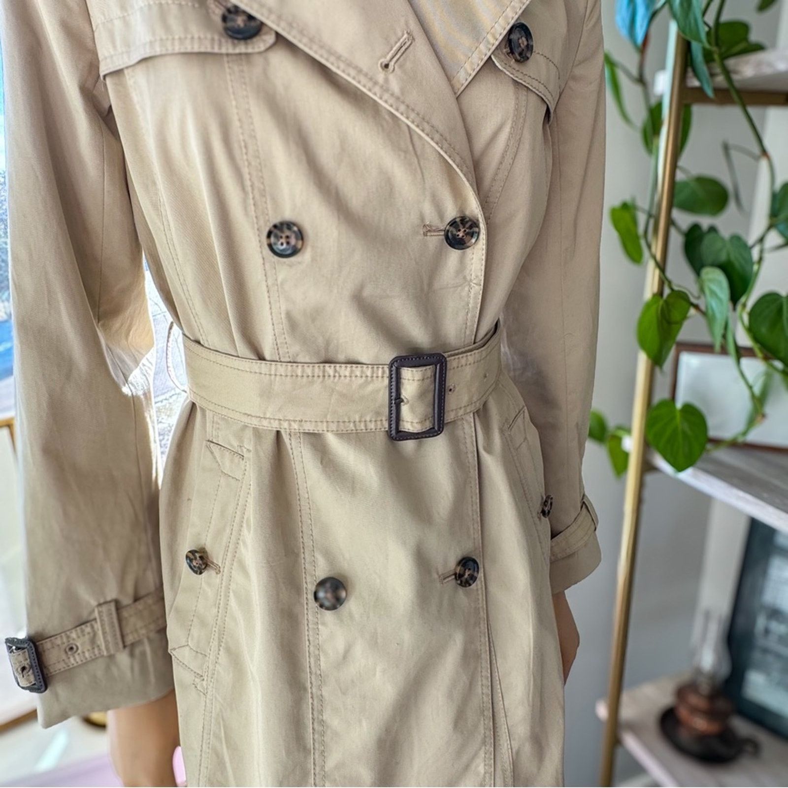 Banana Republic Banana Republic, Classic Limonta Waterproof Trench Coat, NWT Size S / US 4 / IT 40 - 3 Thumbnail