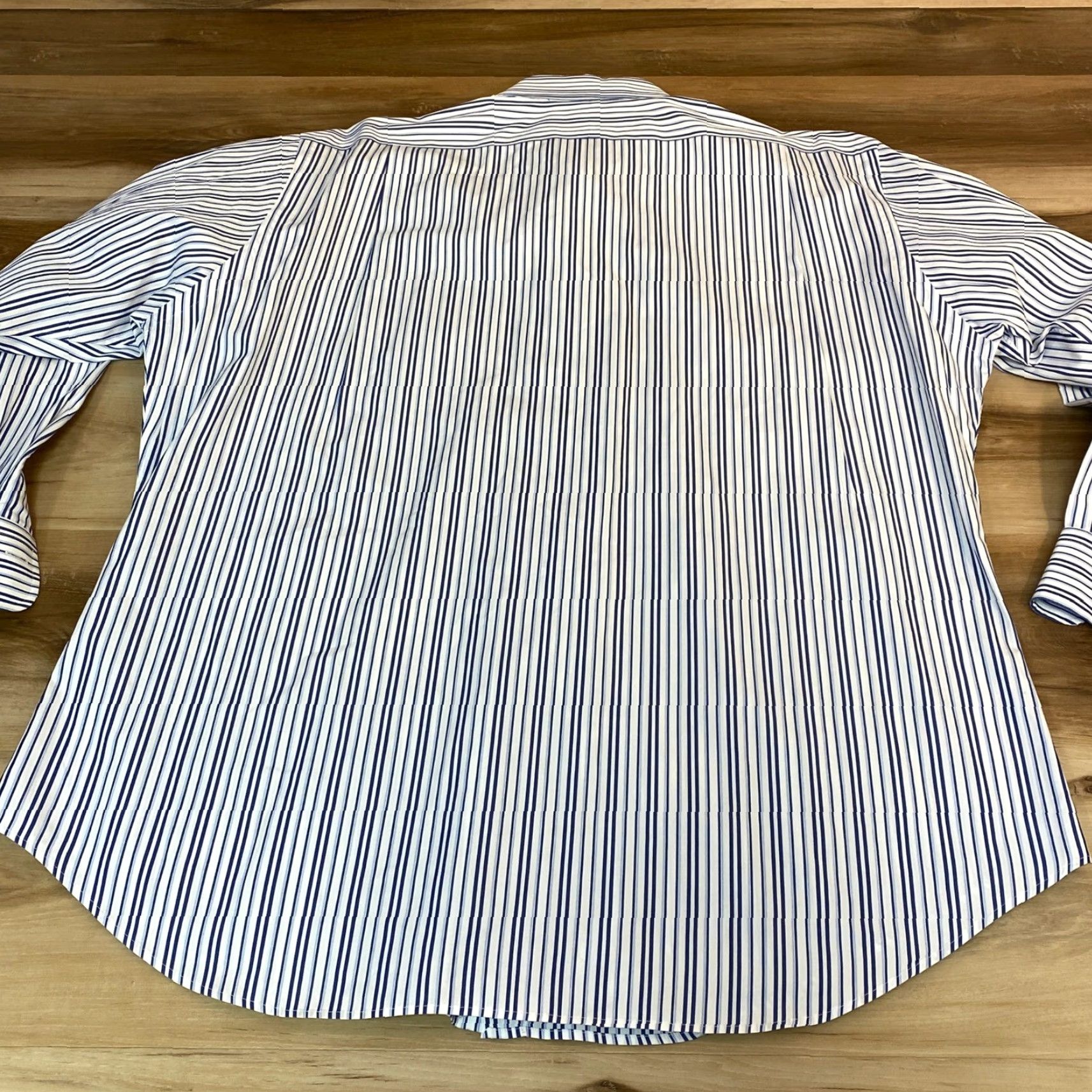 Polo Ralph Lauren Polo Ralph Lauren Shirt Striped Classic Fit Curham Mens 16.5 32/33 Blue White Dress Shirt Long Sleeve Button-Down Size US XL / EU 56 / 4 - 8 Thumbnail