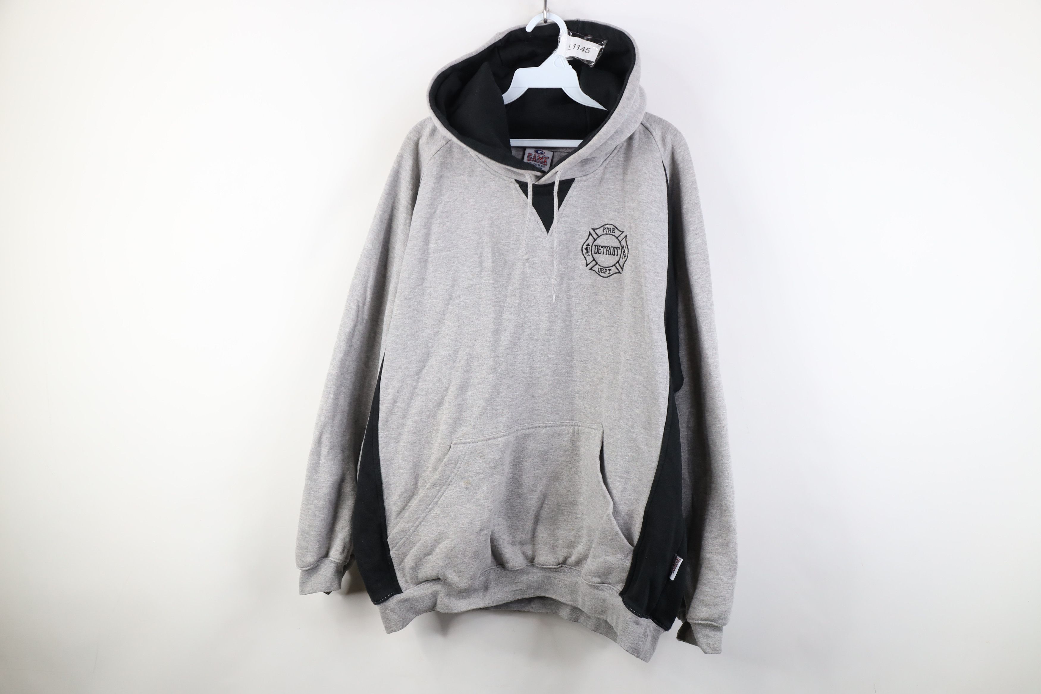 Vintage Vintage Heavyweight Detroit Firefighters Hoodie Sweatshirt Size US XL / EU 56 / 4 - 1 Thumbnail