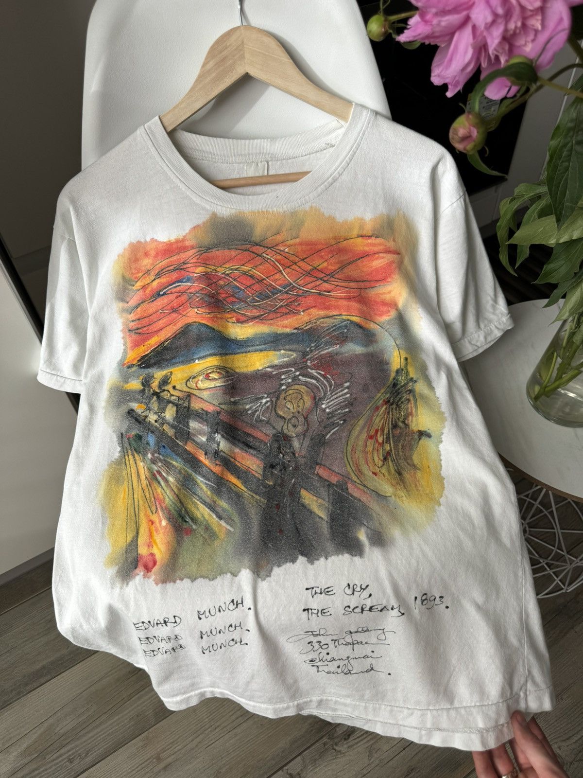 Handmade × Vintage Edvard Munch The Cry The Scream 1893 Vintage T Shirt Size US M / EU 48-50 / 2 - 2 Thumbnail