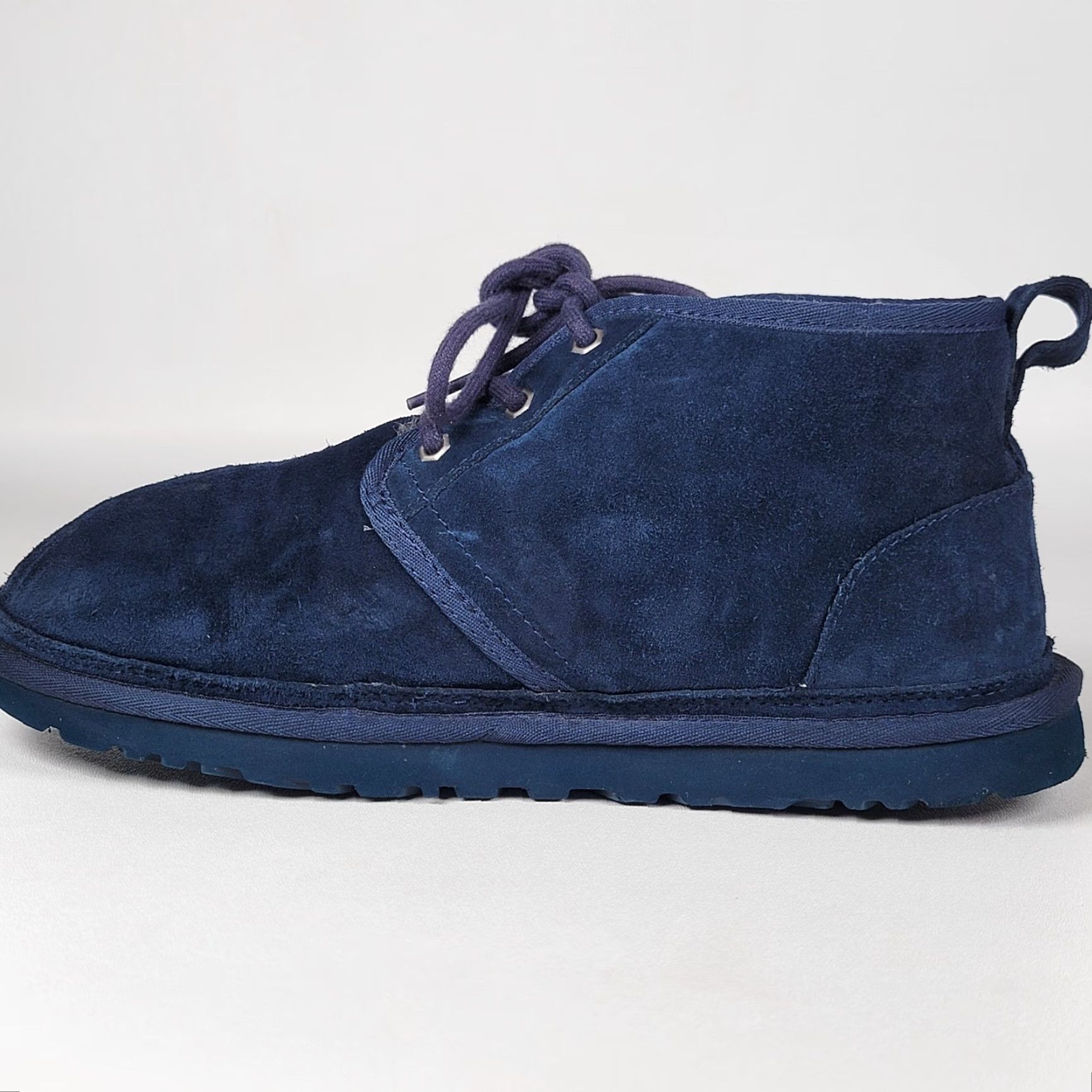 Ugg UGG Boots Men Neumel Suede Chukka Navy 3236 Size 10 Casual Travel Wool Lined Round Toe Lace Up Shoes Mens Size US 10 / EU 43 - 5 Thumbnail