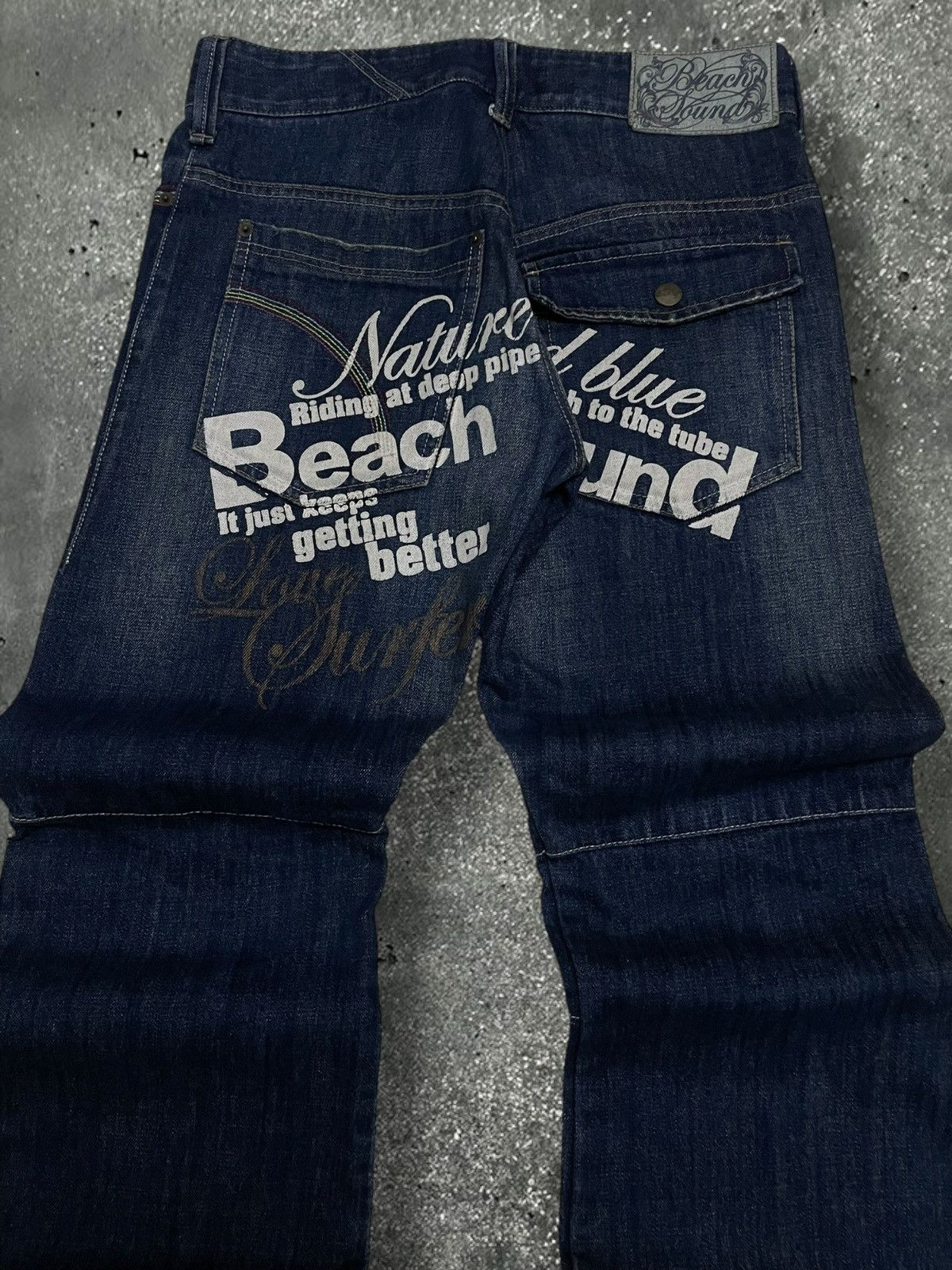 Hysteric Glamour Vintage Japan 90s Beach Sound Nature & Blue Print Denim Size US 30 / EU 46 - 12 Thumbnail