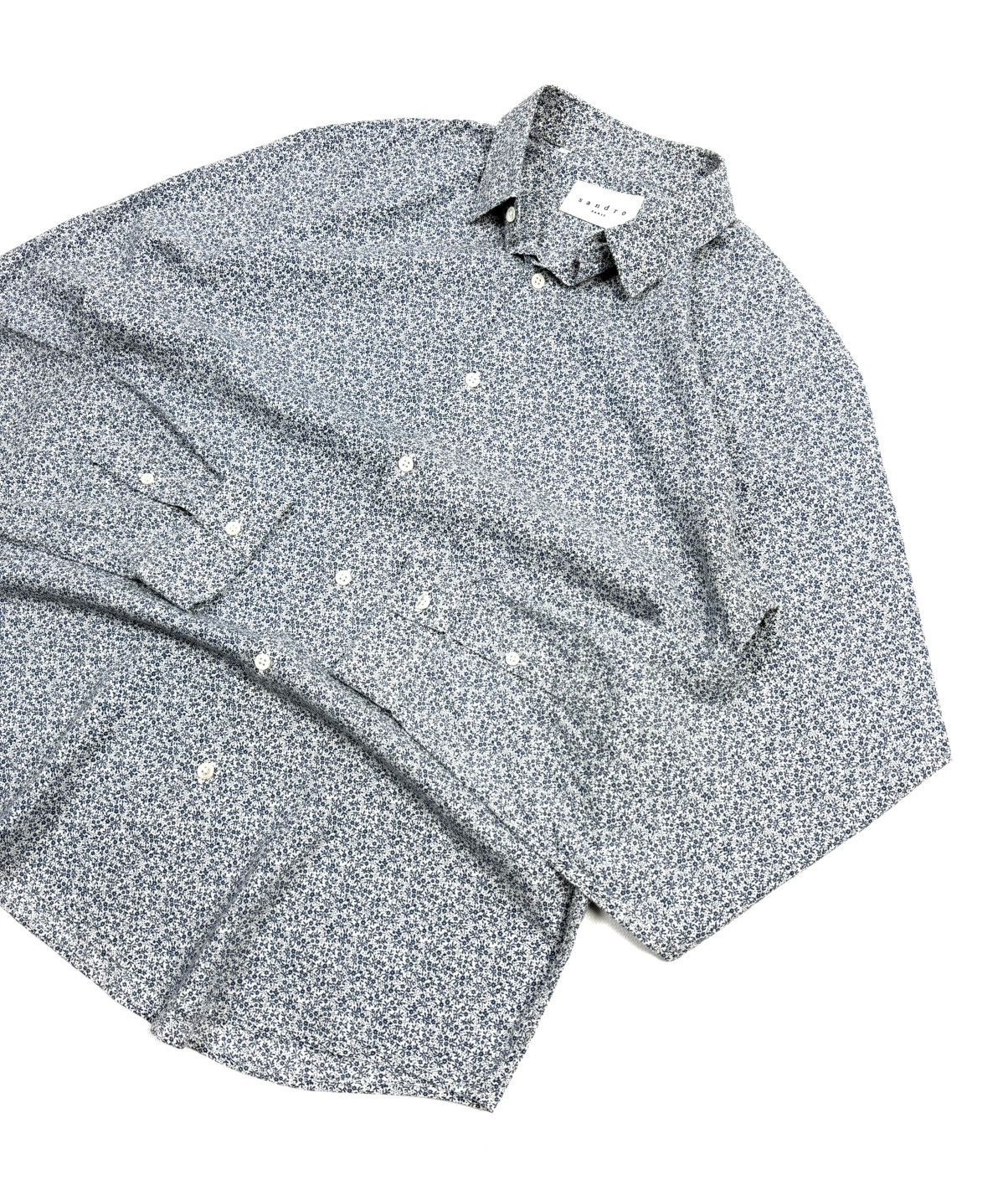 Sandro Rare Sandro Paris Luxury Cotton Button-Up Shirt Floral Print Size US L / EU 52-54 / 3 - 6 Thumbnail