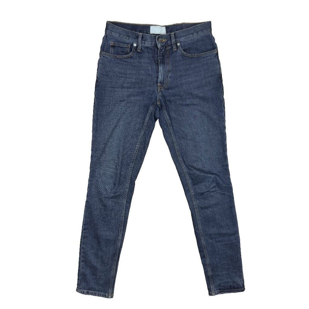 Everlane EVERLANE The Slim Fit Jean Organic Cotton Medium Dark Blue Size US 30 / EU 46 - 2 Thumbnail