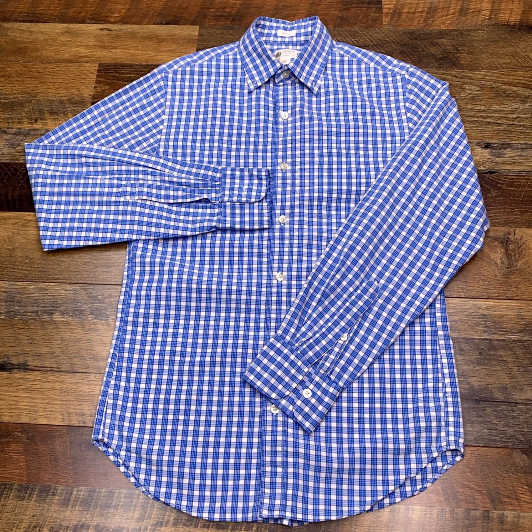 Vintage J Crew Shirt Adult XS Blue Plaid Button-Up Long Sleeve Mens Regular Size US XS / EU 42 / 0 - 2 Thumbnail