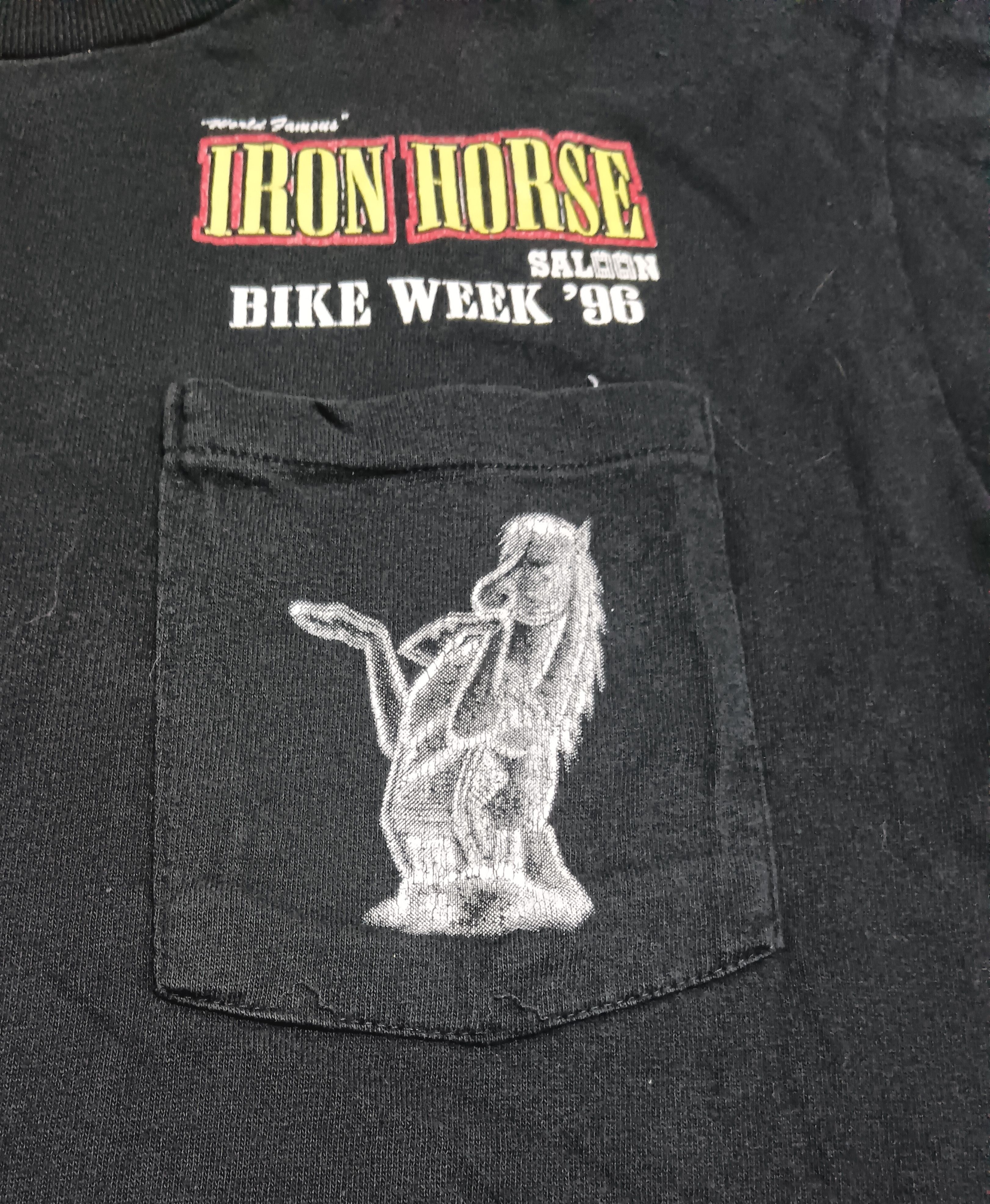 Sports Specialties VINTAGE 1996 IRON HORSE SALOON BIKE WEEK SINGLE POCKET SHIRT Size US M / EU 48-50 / 2 - 2 Thumbnail