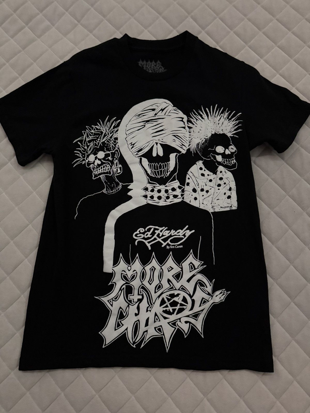 Ed Hardy × Ken Carson Ed Hardy X Ken Carson ‘Friends’ More Chaos Black T-Shirt Size US S / EU 44-46 / 1 - 1 Thumbnail