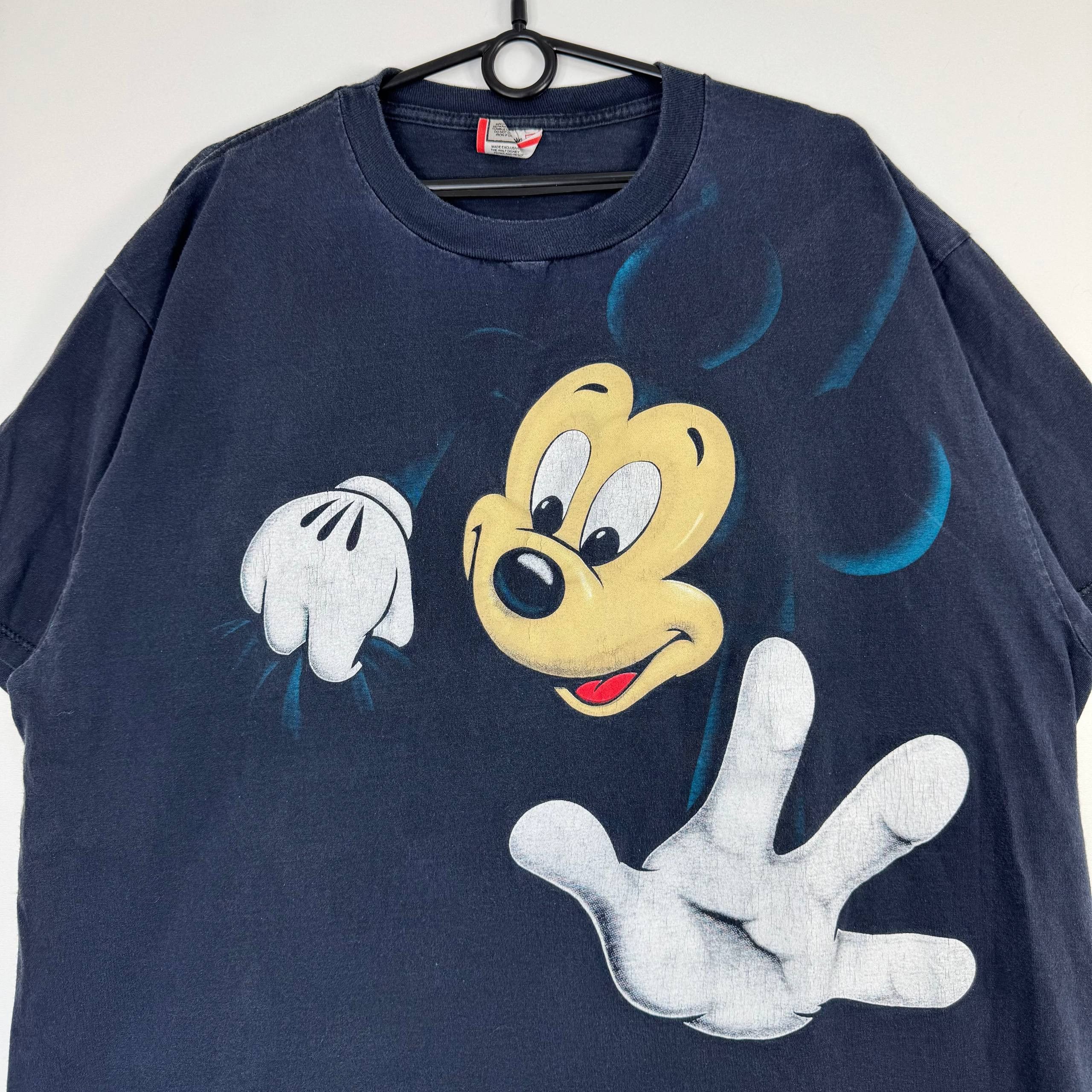 Disney Disney Mickey Mouse Graphic T-Shirt Black One Size (L) Size US L / EU 52-54 / 3 - 2 Thumbnail