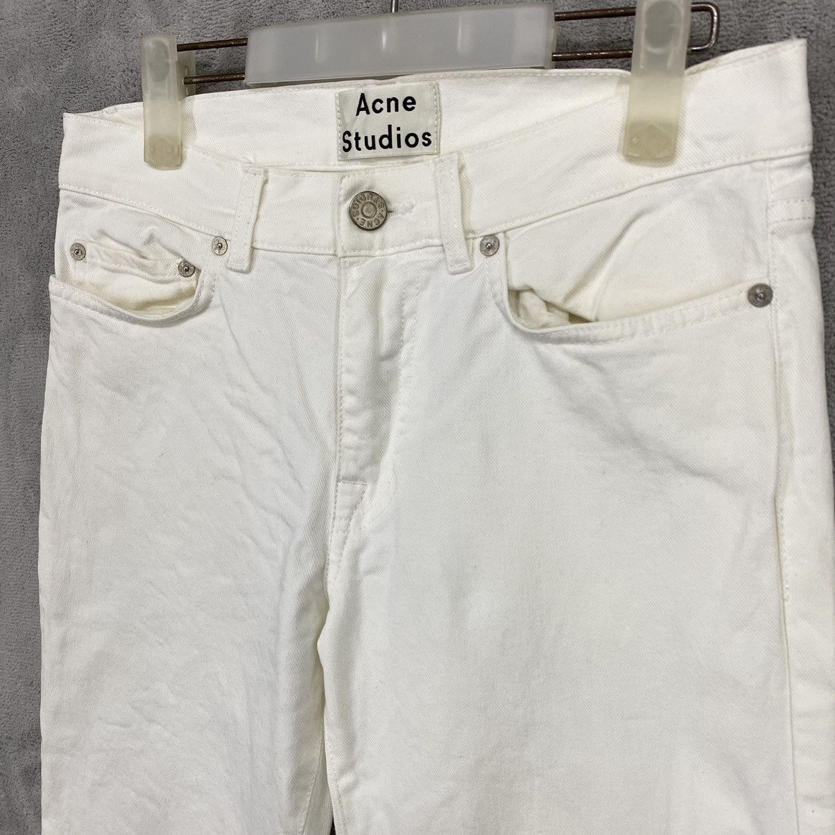 Acne Studios 🔥RARE🔥 ACNE STUDIOS WHITE DENIM JEANS Size US 28 / EU 44 - 3 Thumbnail