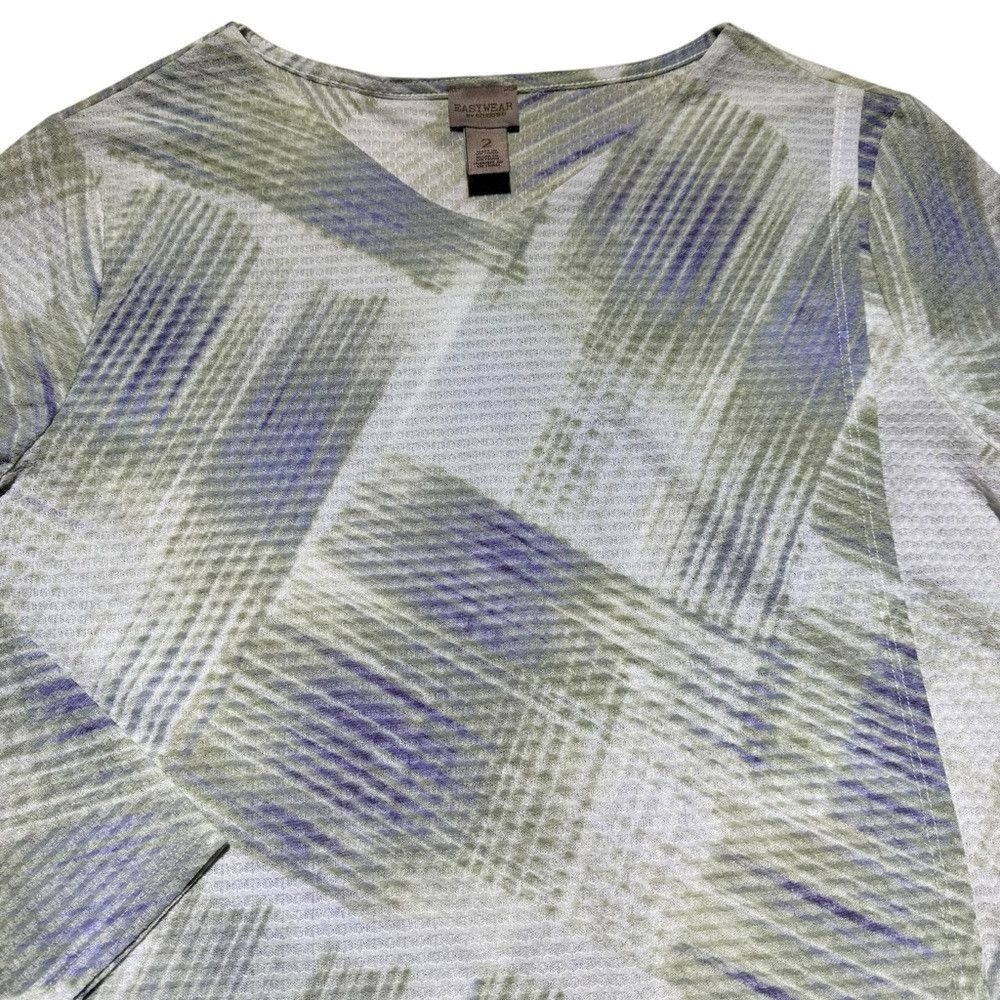 Chicos Chico's Easywear Watercolor Brush 3/4 Sleeve Tunic Size 2 U Size L / US 10 / IT 46 - 9 Thumbnail