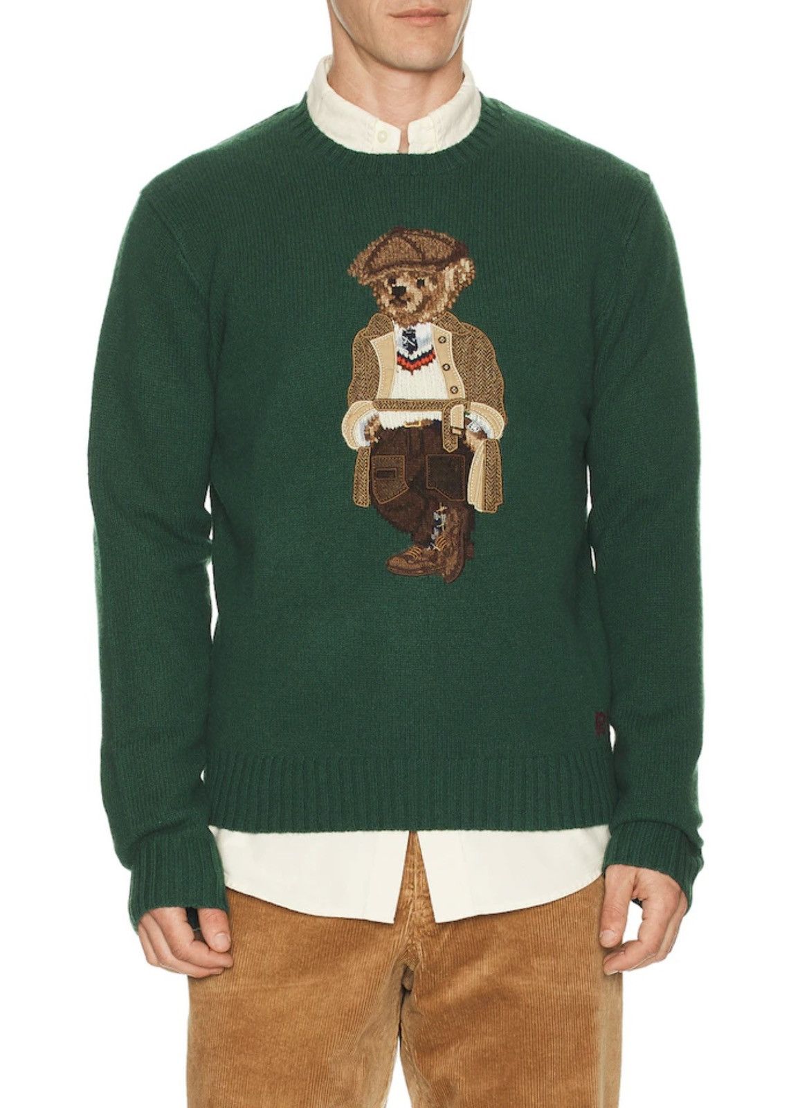 Polo Ralph Lauren Polo Bear Sweater in Wool/Cashmere Green Medium Size US M / EU 48-50 / 2 - 11 Thumbnail