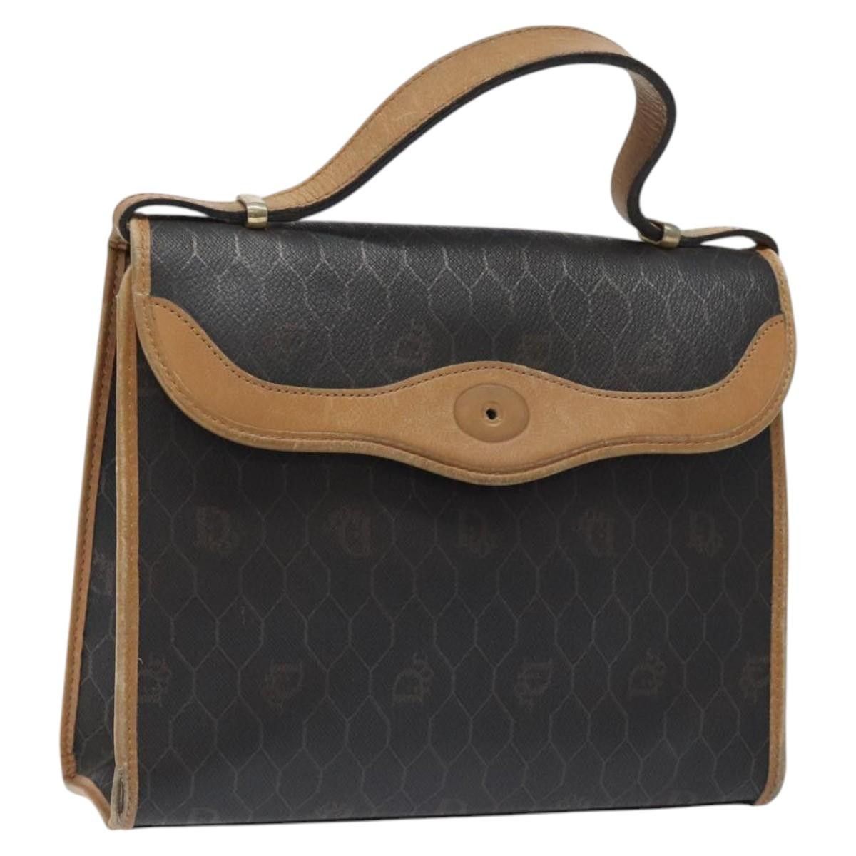 Dior DIOR Honeycomb Canvas Hand Bag Pvc Black Size ONE SIZE - 1 Thumbnail