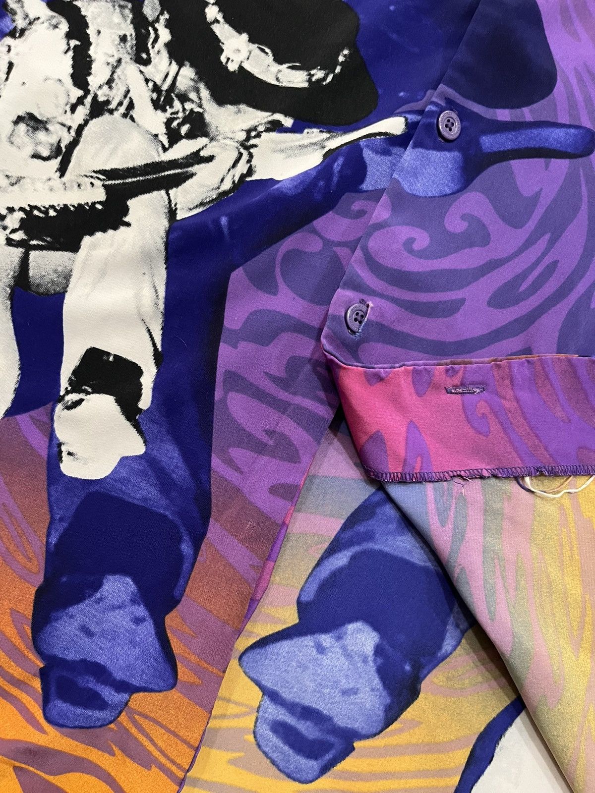 Vintage Vintage Jimi Hendrix All Over Print Shirt Size US XL / EU 56 / 4 - 5 Thumbnail