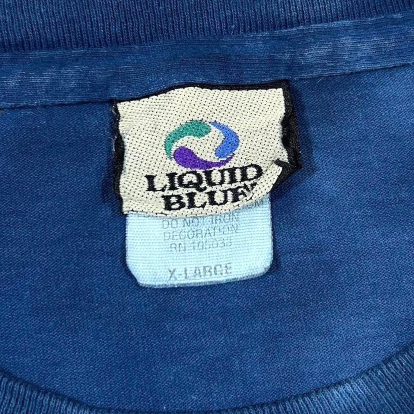 Liquid Blue Vintage Liquid Blue U.S. Navy Anchor Graphic Tie Dye Single Stitch T-Shirt XL Mens Size US XL / EU 56 / 4 - 5 Thumbnail