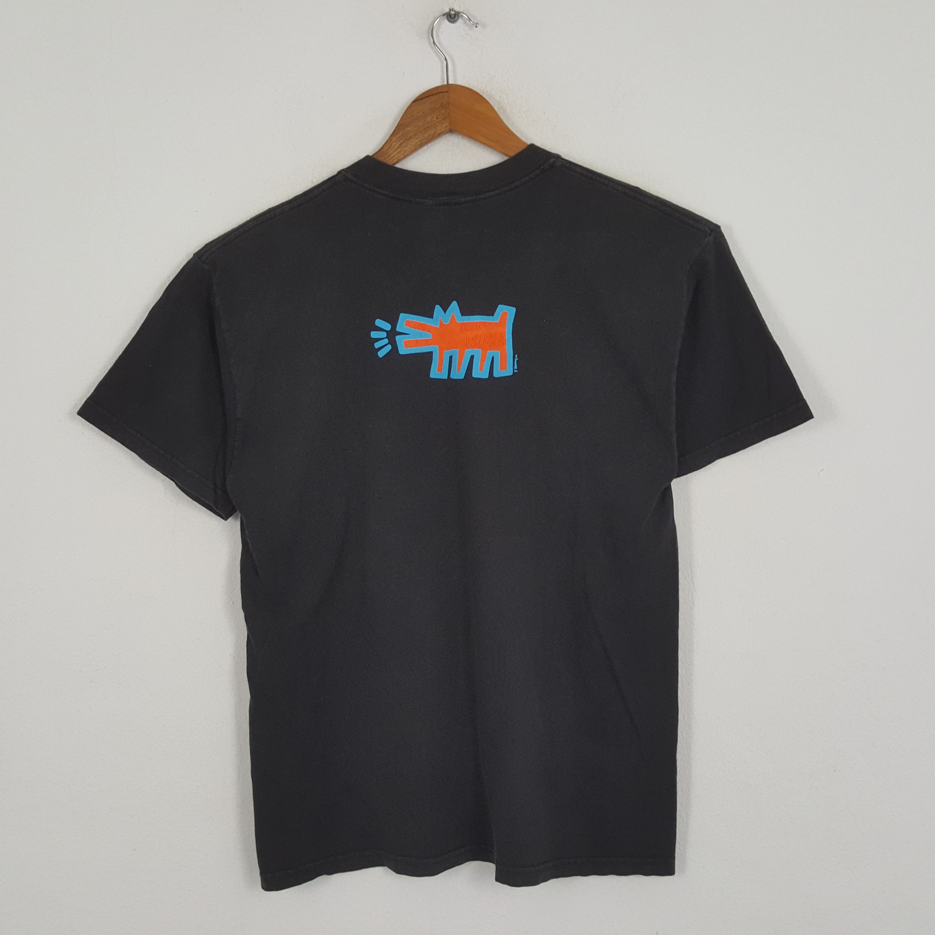 Keith Haring × Vintage Vintage KEITH HARING American Art Artist Promo T-Shirts Size US L / EU 52-54 / 3 - 3 Thumbnail